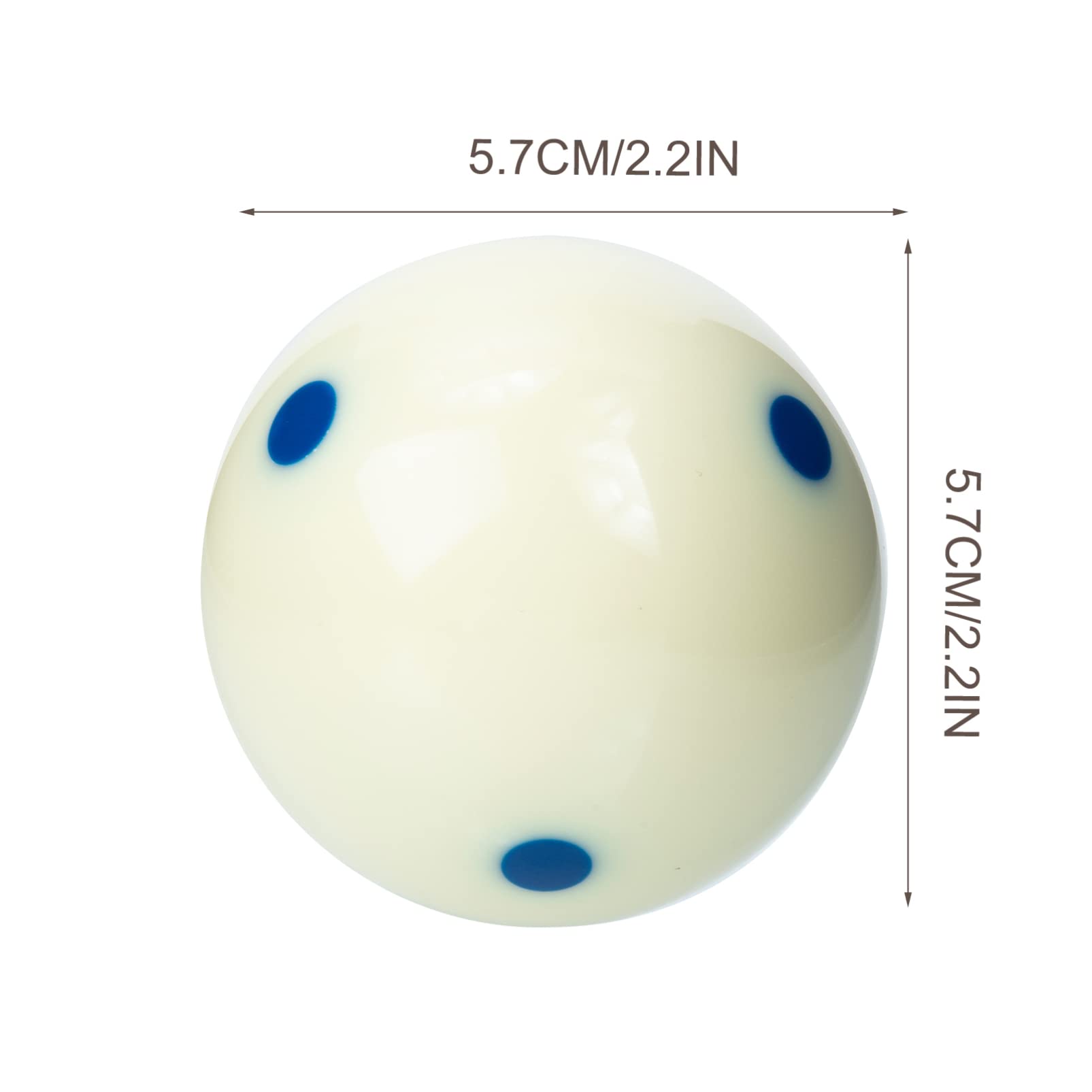 Professional Billiard Cue Ball - White Replacement Pool Cue Accessory for Training & Game Play | Durable Billiard Balls for Clubs, Swimming Pools & Home Game Rooms