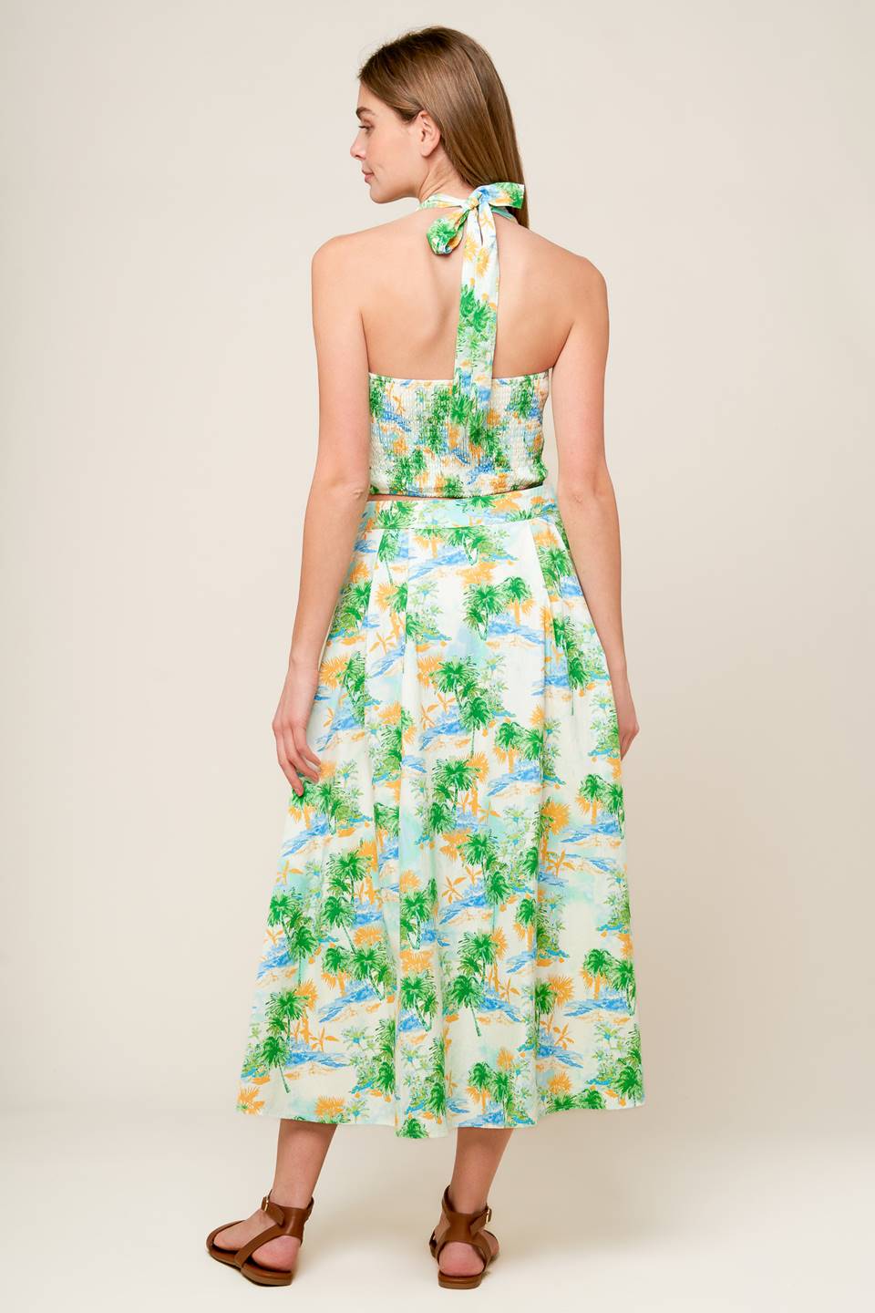 Stylish Green Top & Skirt Set for Women - Perfect for Casual Outings & Summer Fashion