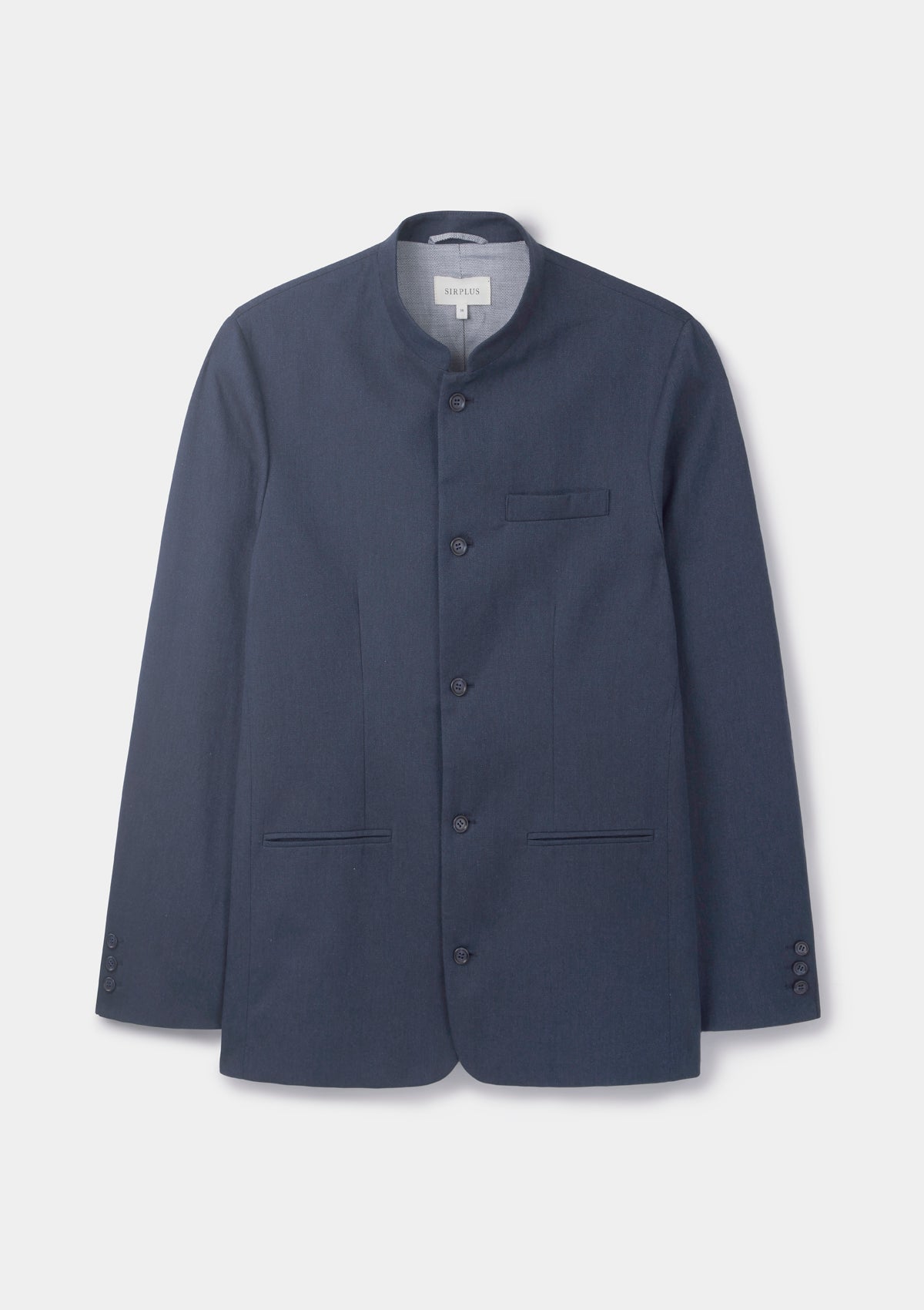 Premium Navy Blue Cotton Linen Nehru Jacket for Men | Classic Indian Formal Wear | Perfect for Weddings, Parties & Business Events