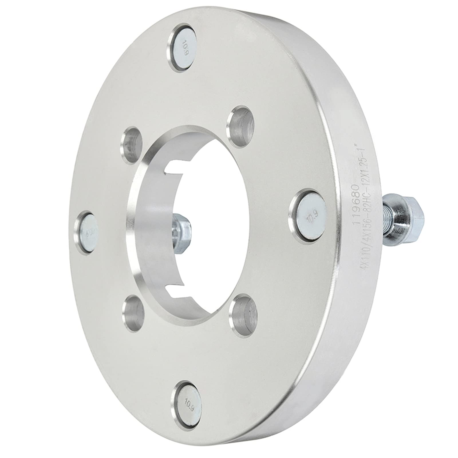 4x4 Lug Wheel Spacers 1 Inch 4x110 to 4x156 Wheel Adapters 12x1.25 Studs 74mm Hub - Compatible with 2008-2015 DS450 & 1981-1986 ATC250R - Off-Road & ATV Performance Upgrade