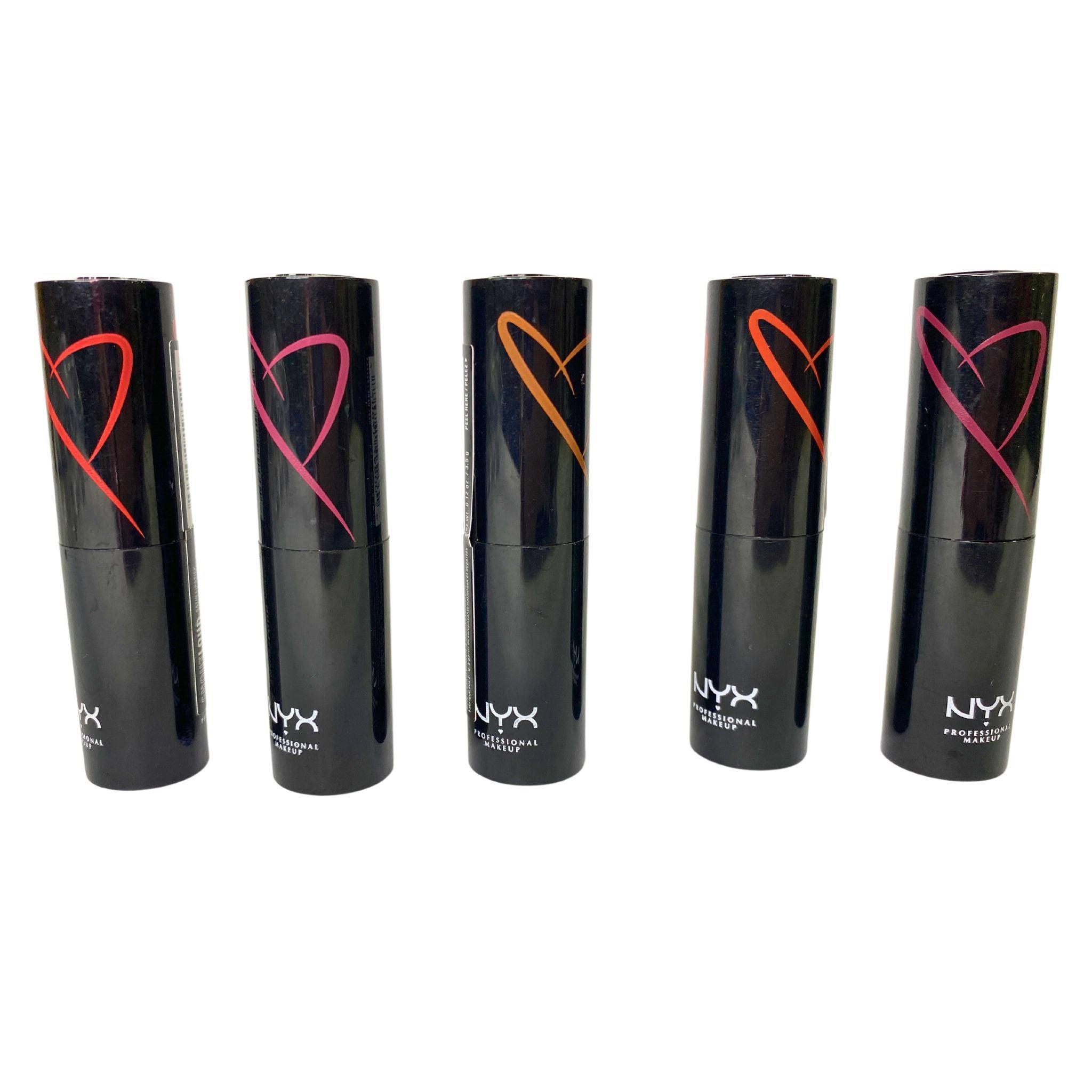 NYX Shout Loud Satin Lipstick Set - 80 Piece Variety Pack for Bold Lip Colors | Perfect for Makeup Artists, Beauty Enthusiasts & Professional Makeup Kits