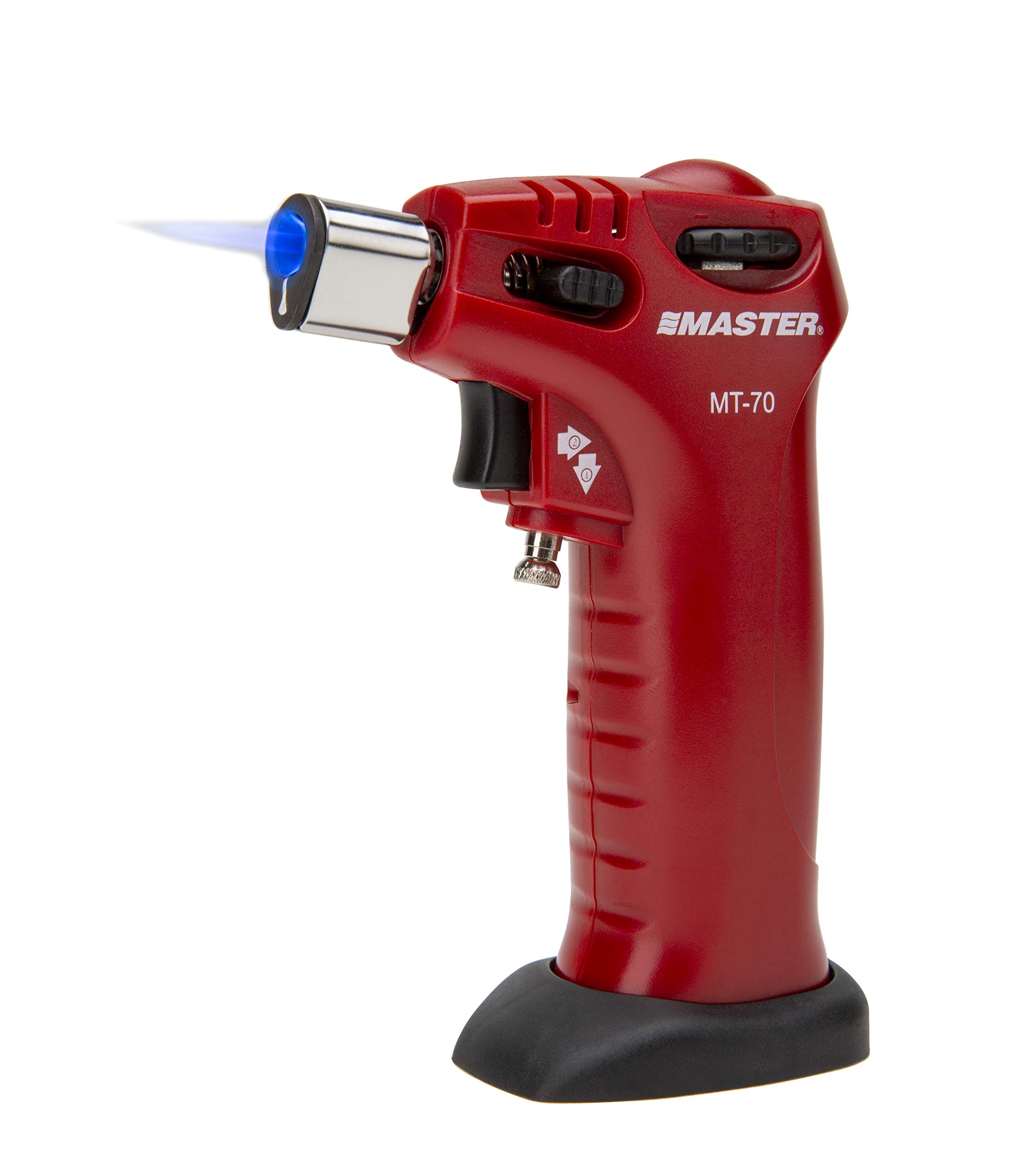 Master Appliance MT-70 Butane Torch Lighter - Self-Igniting, Adjustable Flame up to 2500°F, Refillable Butane Torch for Soldering, Welding, Cooking & DIY Projects