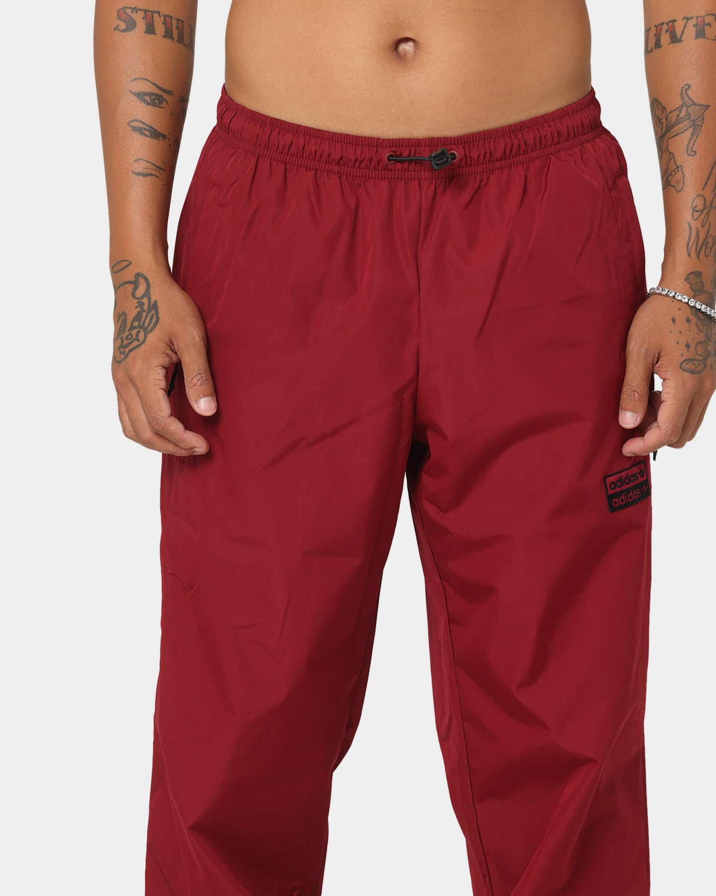 Adidas R.Y.V. Track Pants for Men - Burgundy Athletic Joggers with Comfort Fit, Perfect for Running, Gym Workouts & Casual Streetwear