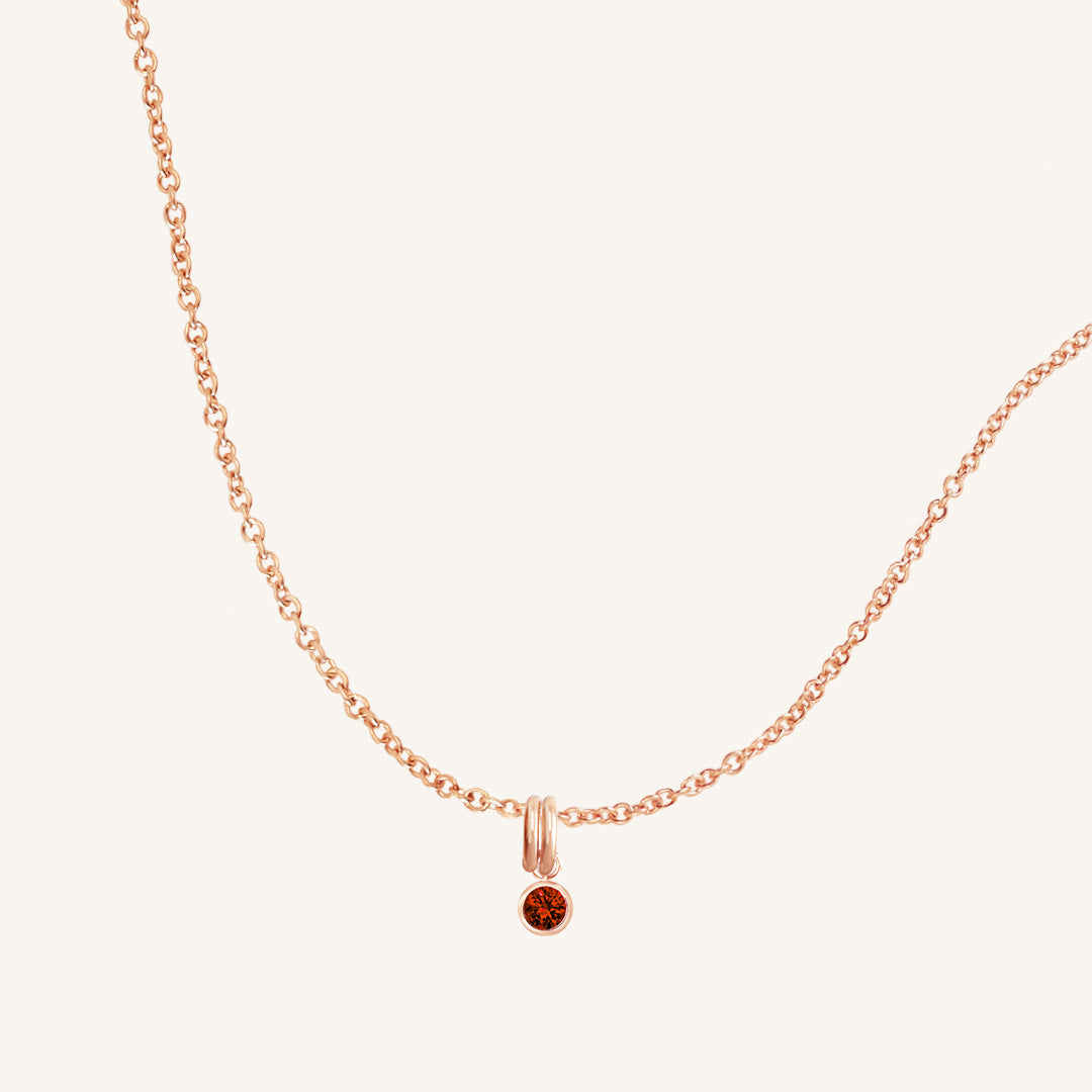 Birthstone Charm Necklace - Personalized Aura Jewelry for Women - Perfect Gift for Birthday, Anniversary & Mother's Day - Elegant Everyday Wear & Special Occasions