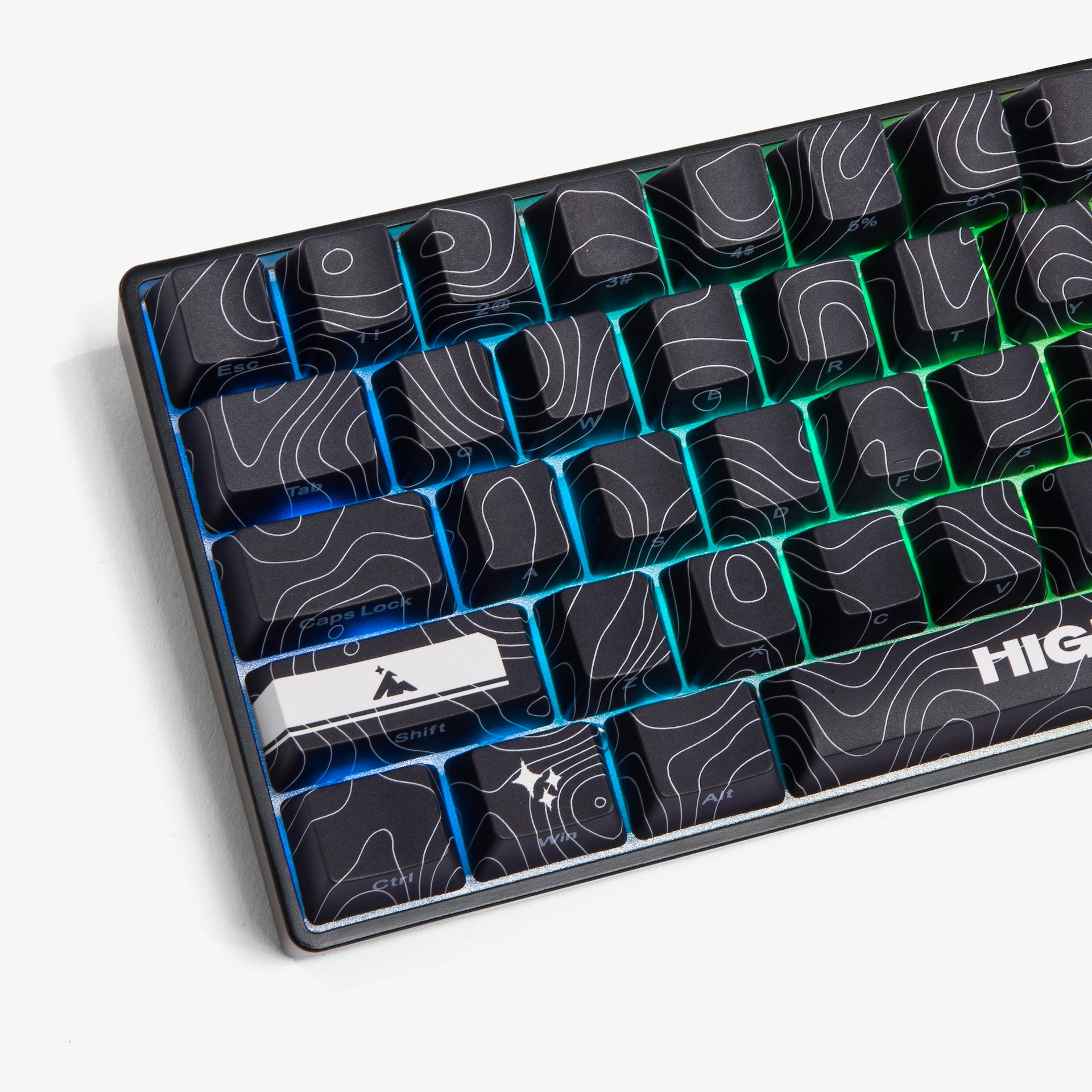 Higround Basecamp 65+ Mechanical Gaming Keyboard - Black Ice Edition | Compact 65% Layout with RGB Backlighting | Perfect for Esports, Streaming & Office Work