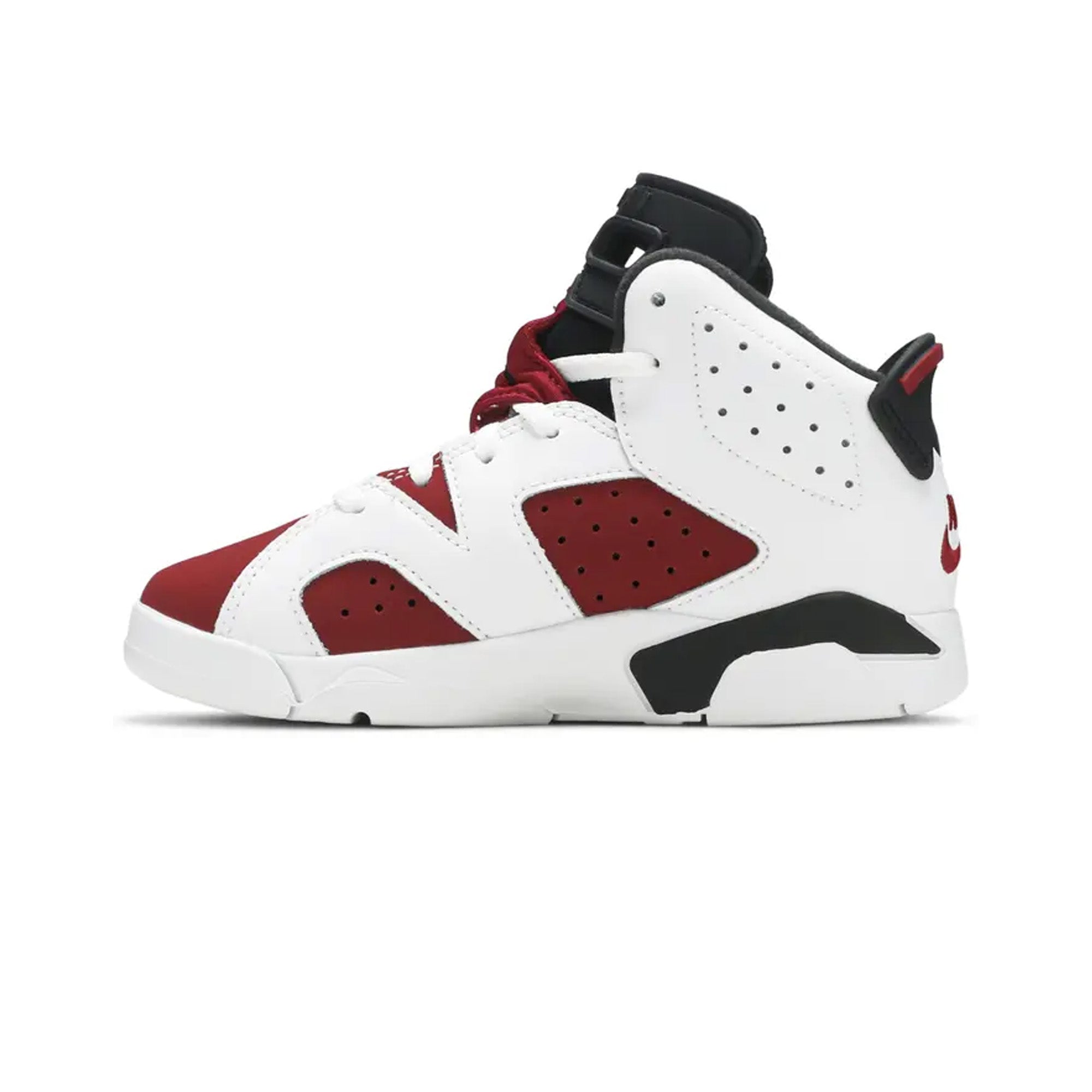 Air Jordan 6 'Carmine' PS Kids Basketball Shoes (2021) - Retro Sneakers for Boys, Girls & Youth - Perfect for Basketball Games, Streetwear & Sneaker Collection