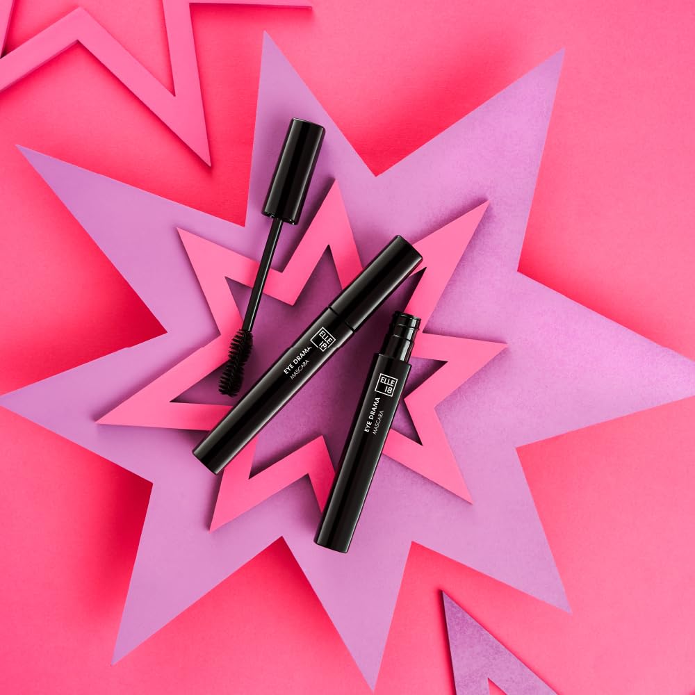 Elle18 Eyedrama Volumizing Mascara 11ml - Black Waterproof Lengthening Mascara for Dramatic Lashes | Perfect for Daytime Office Look & Night Out Makeup