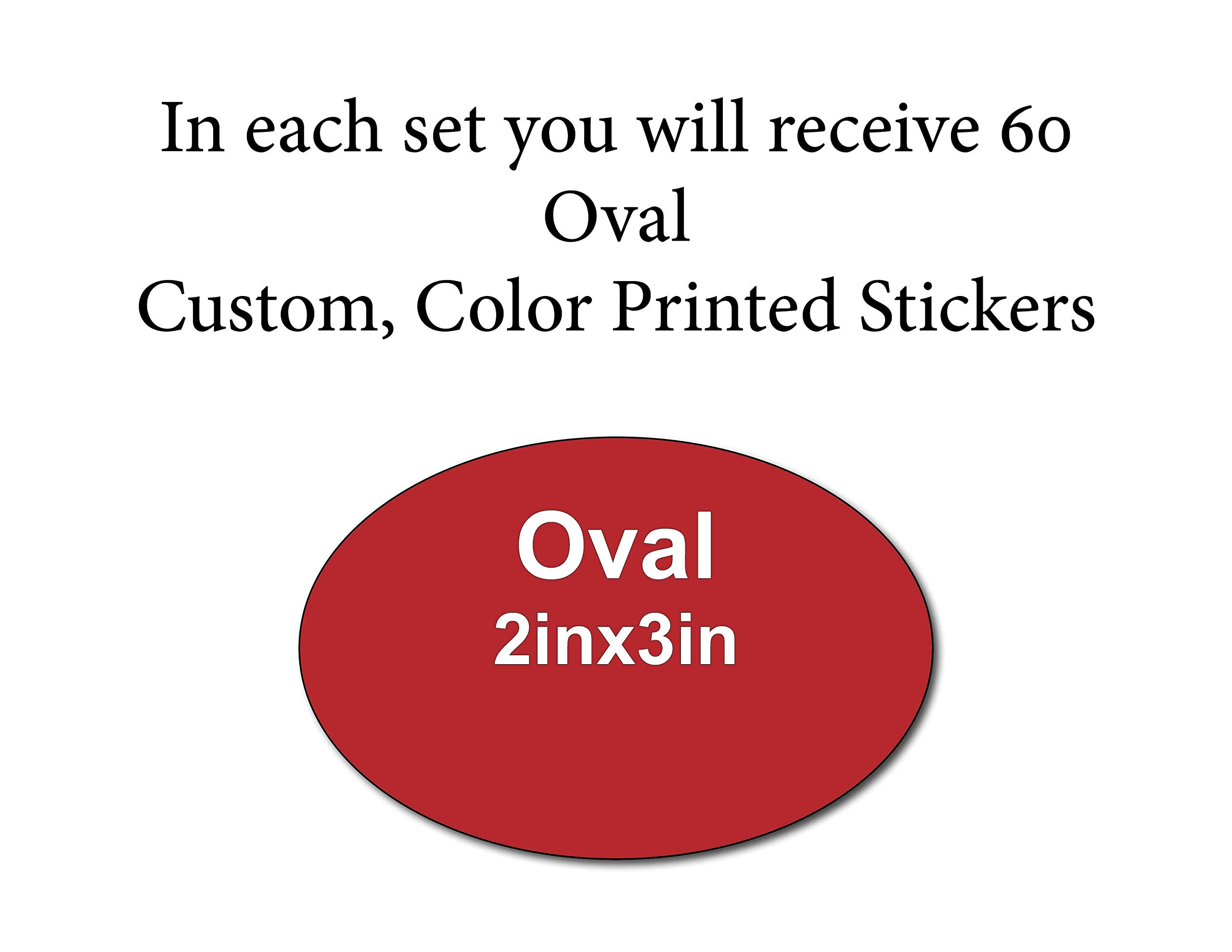 Custom Oval Stickers 2