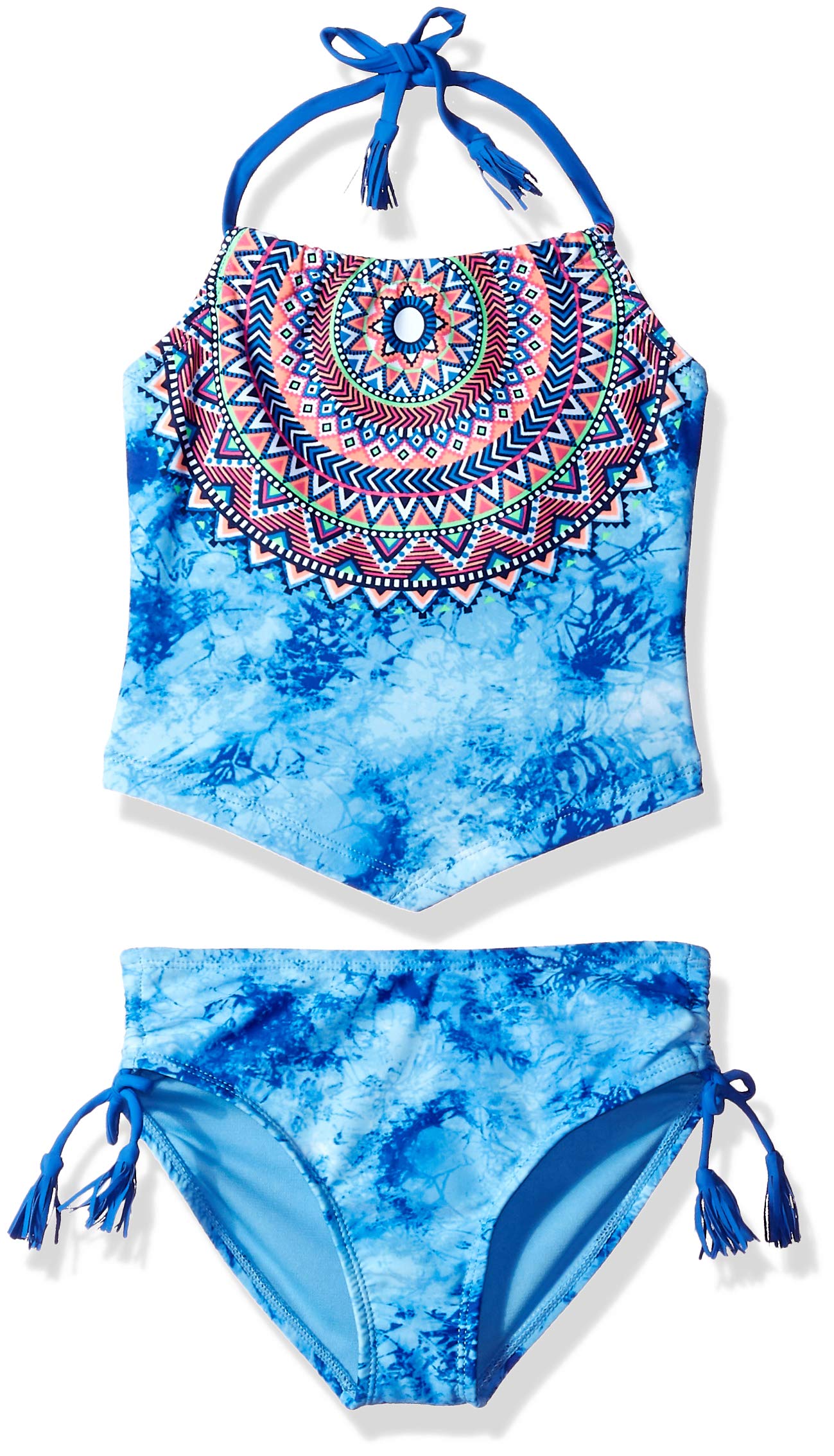 Angel Beach Girls' Big Tankini Swimsuit Set - UPF 50+ Rash Guard & Swim Shorts for Toddler Girls 2-6 Years | Perfect for Pool, Beach & Water Play