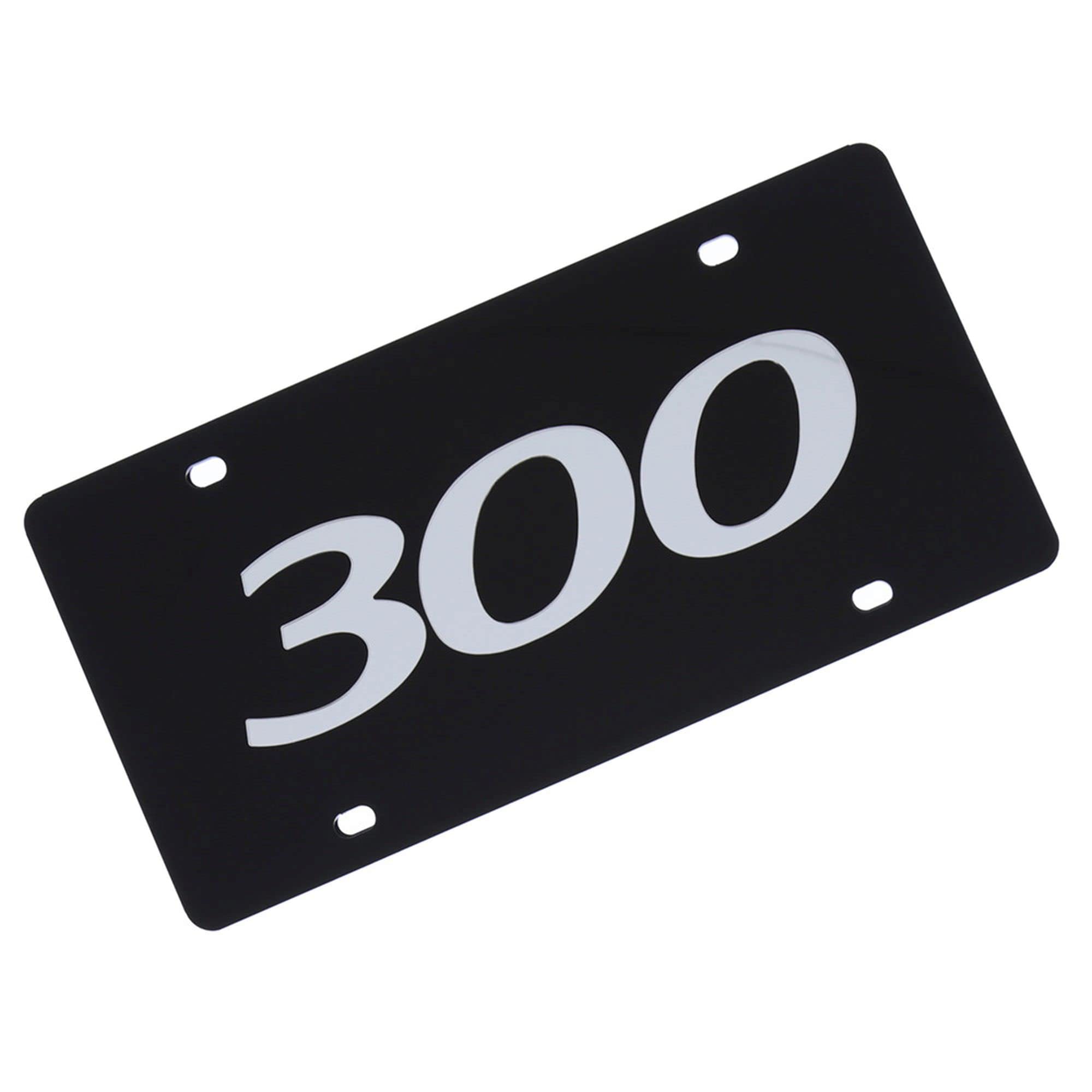 Chrysler 300 Laser Tag License Plate - Black Custom Car Accessory for Outdoor Gaming & Themed Parties