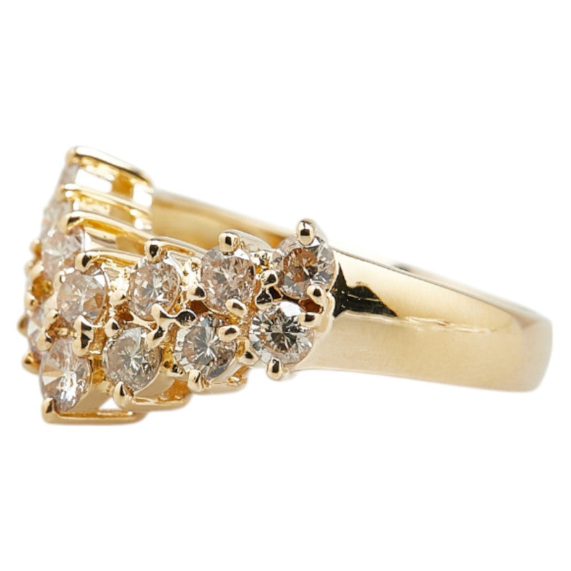 18K Yellow Gold Diamond Ring for Women - Elegant Solitaire Engagement & Wedding Band - Perfect for Proposals, Anniversaries, and Special Occasions