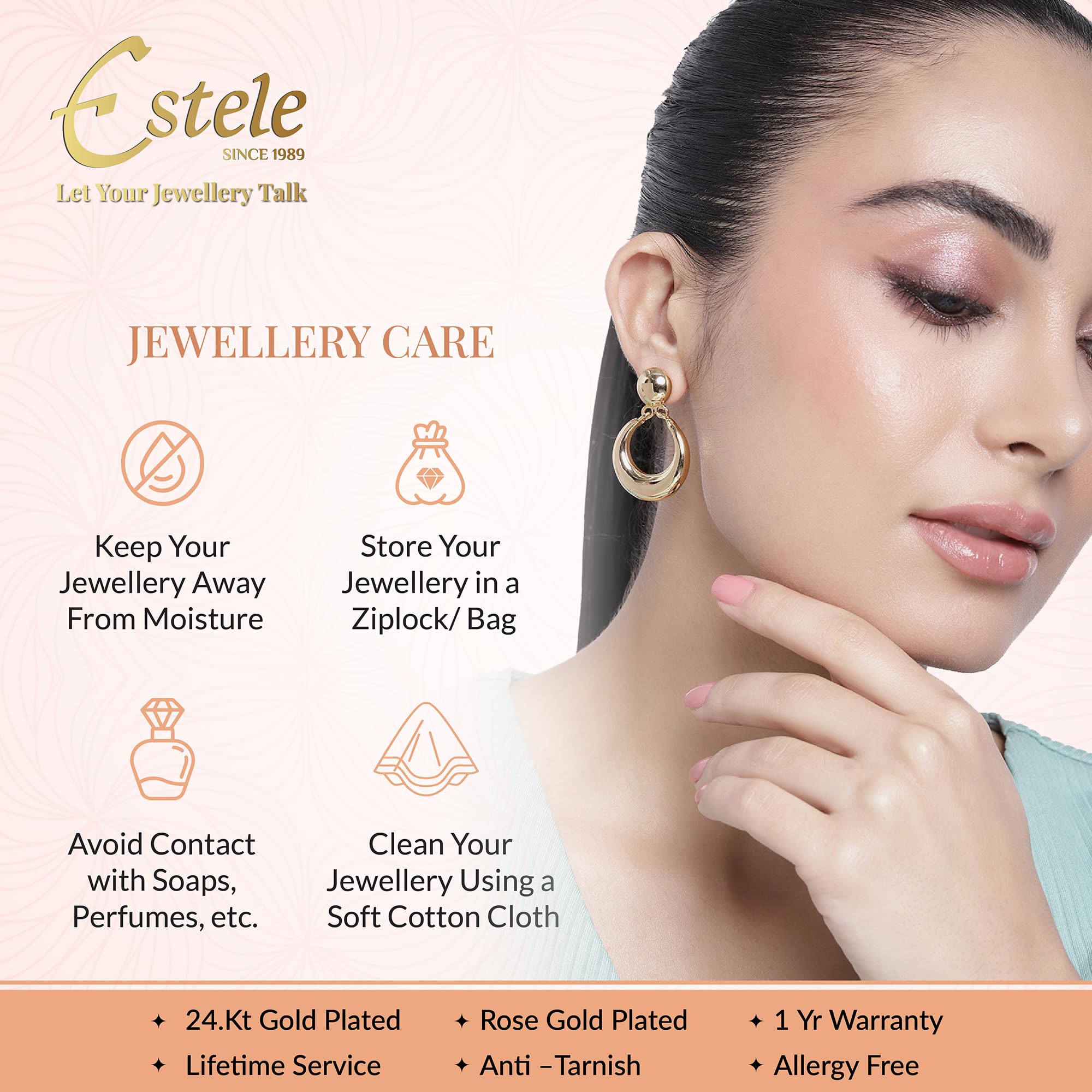 Trendy Gold Plated Fish Hook Earrings for Women - Elegant Designer Jewelry Gift for Girls & Ladies | Perfect for Parties, Weddings & Everyday Wear