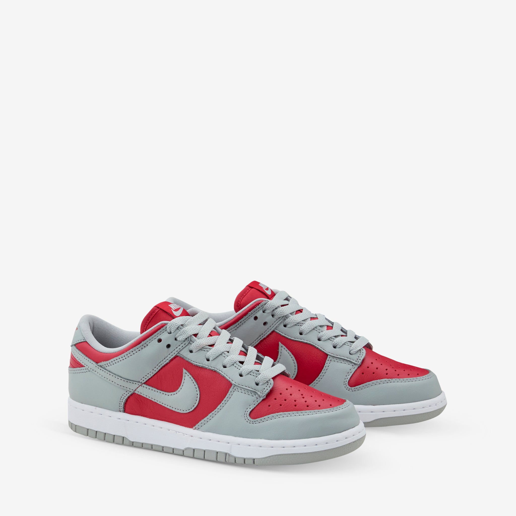 Nike Dunk Low Varsity Red Silver White Sneakers - Men's/Women's Basketball Shoes for Casual Wear & Street Style Fashion