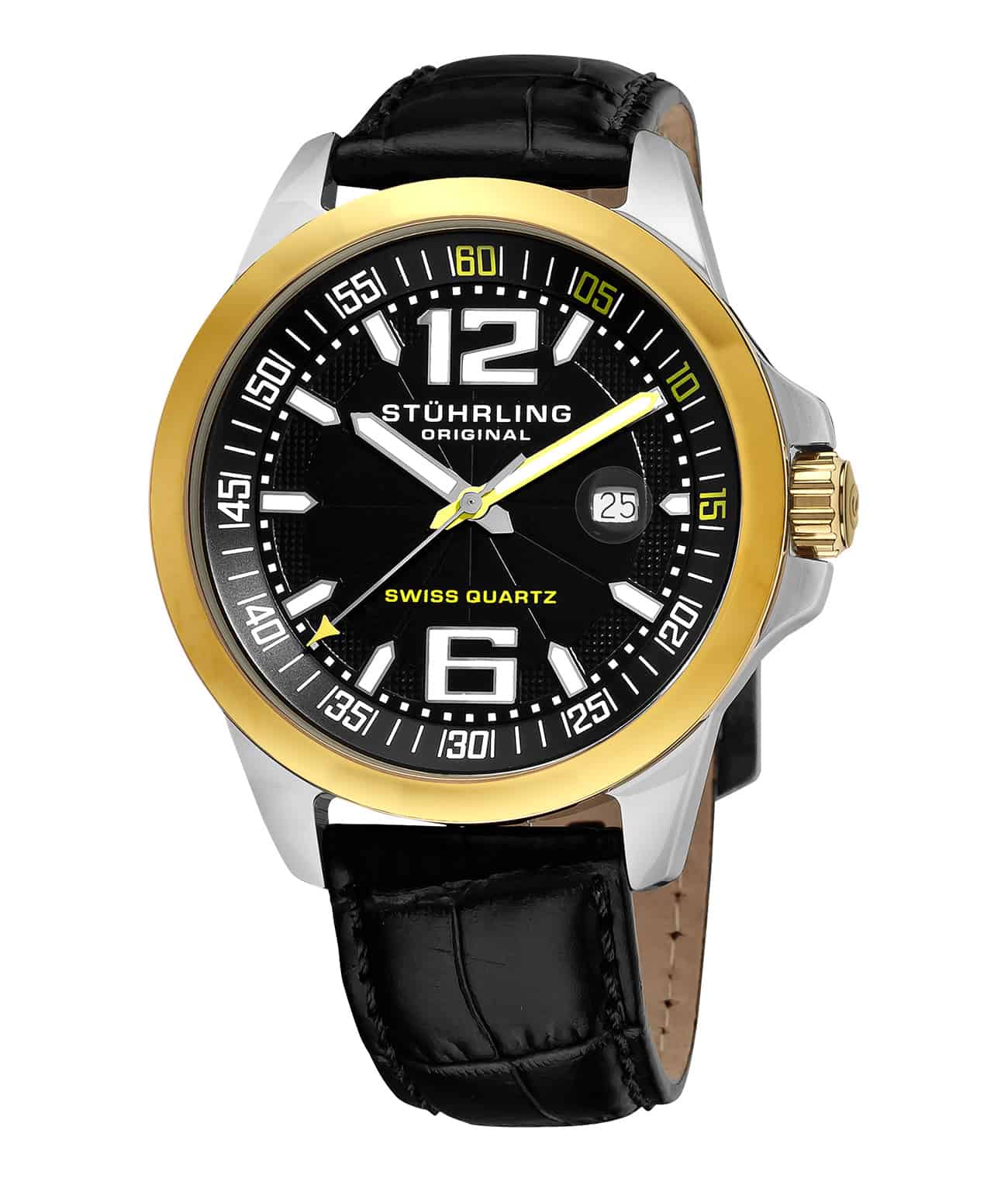 Black Dial / Silver Case / Black Leather Strap Tang Buckle 2