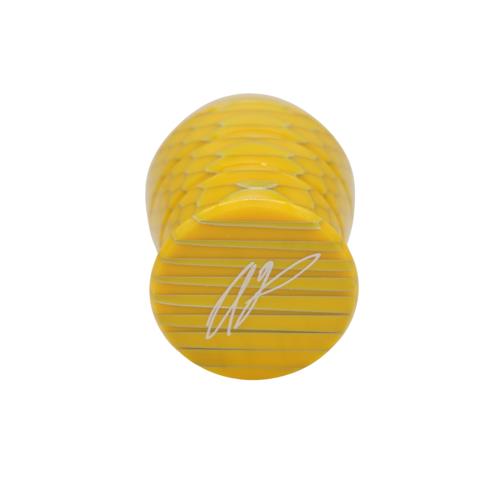 25mm Mühle STF XLarge 37% Plant Fiber Shaving Brush with AP Shave Co. Honey Hive Yellow Handle - Premium Vegan Shaving Brush for Wet Shaving & Beard Care
