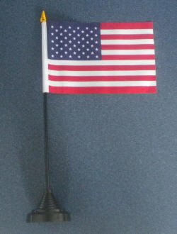 USA Country Desk Table Top Flag - Mini American Flag for Office, Home, or Classroom Decor - Patriotic Display for Desks, Tables, and Events