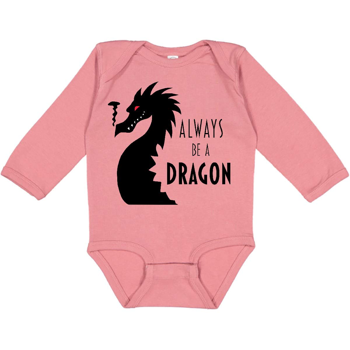 Inktastic Dragon Long Sleeve Creeper - Baby Playtime & Photo Outfits