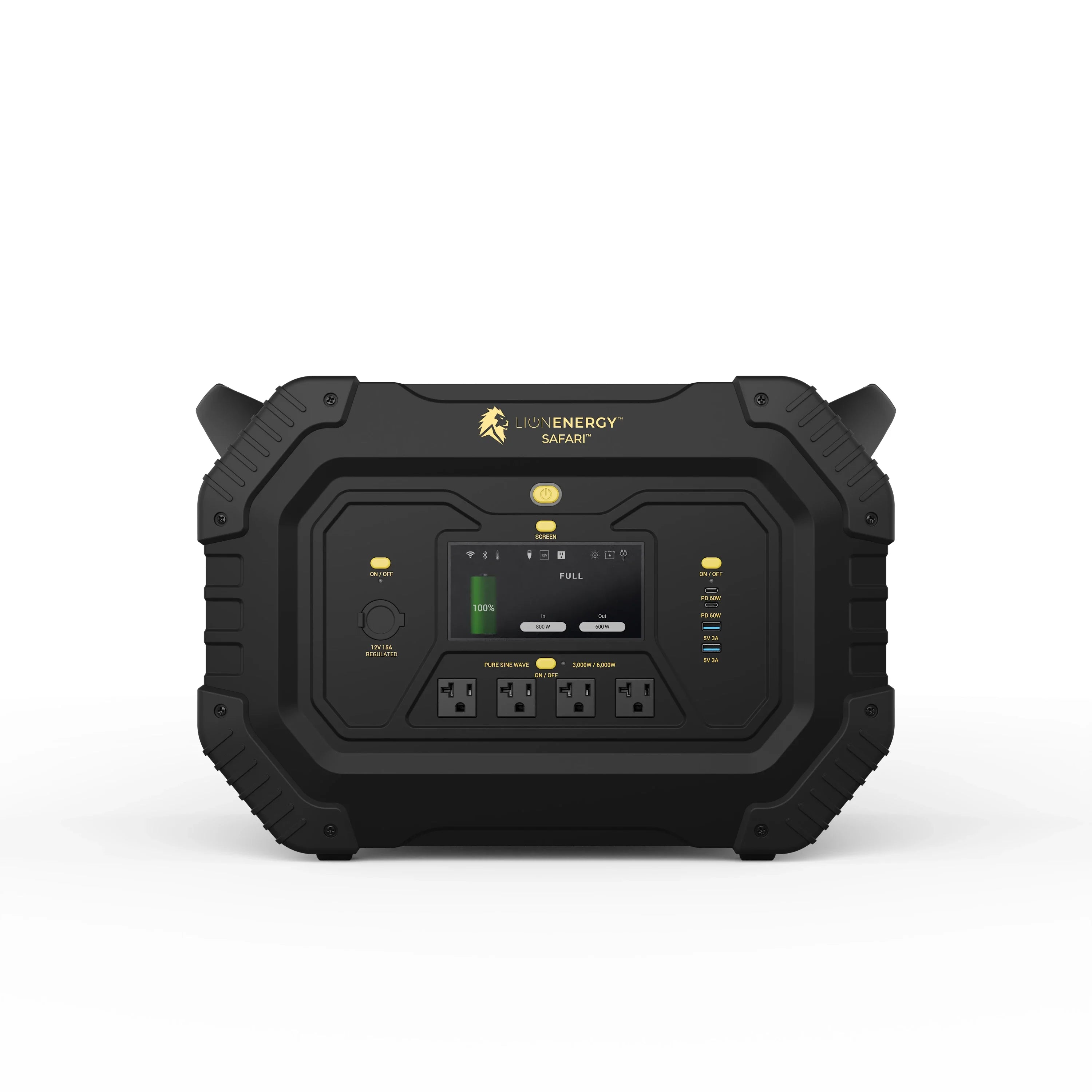 Lion Energy Safari 3000W 1612Wh Portable Power Station with Solar Generator Kit - Perfect for Camping, RV Trips, and Emergency Backup Power