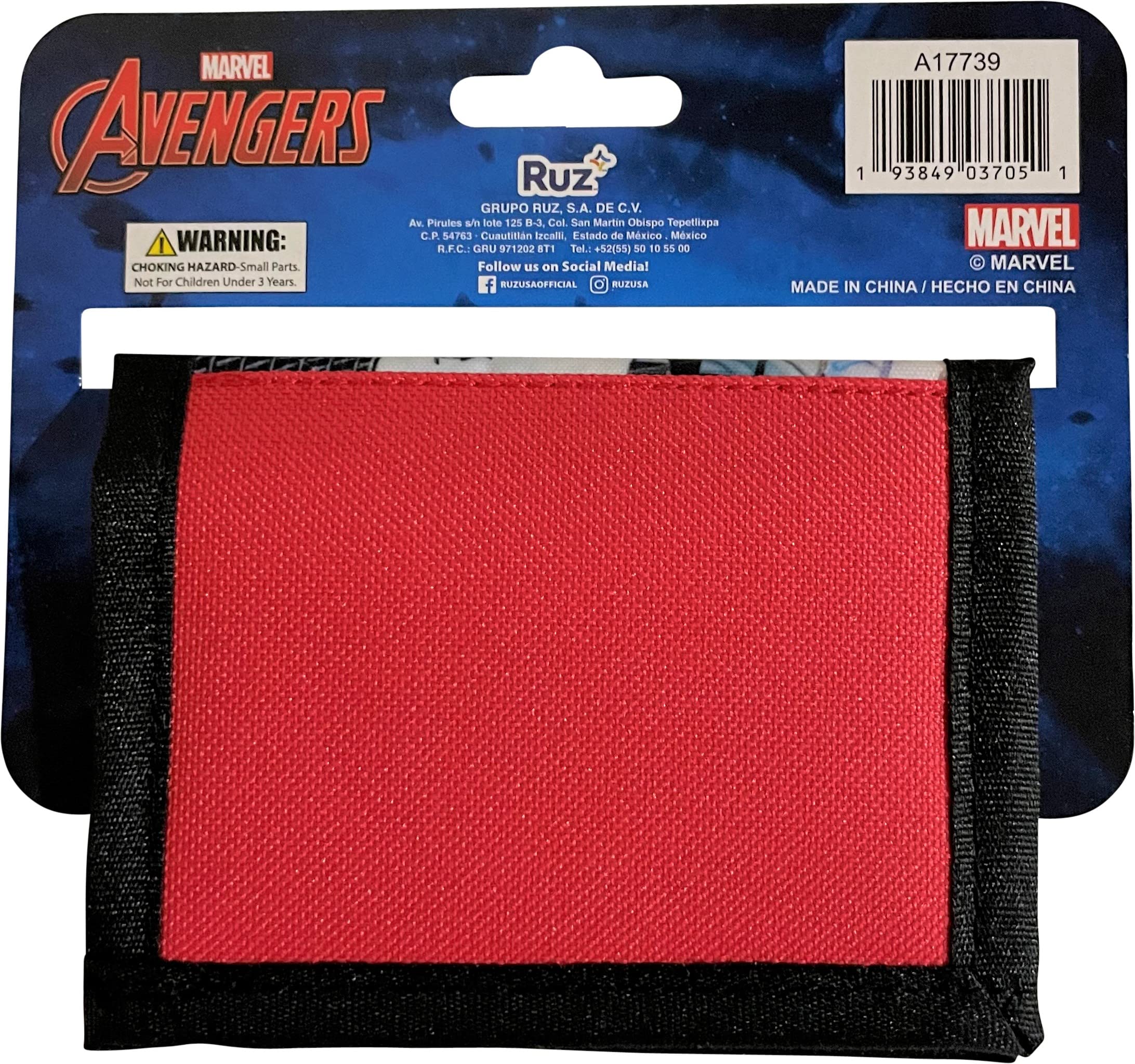 Marvel Avengers Kids Bifold Wallet with Zippered Pocket - Superhero Themed Boys Wallet for School, Travel & Everyday Use