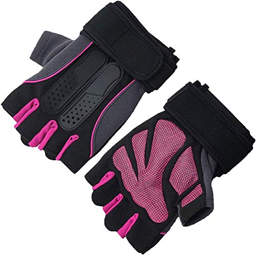 YUTRD Fingerless Gloves for Cycling, MTB, Workouts & Roller Skating - Breathable Short Gloves for Sports & Outdoor Activities