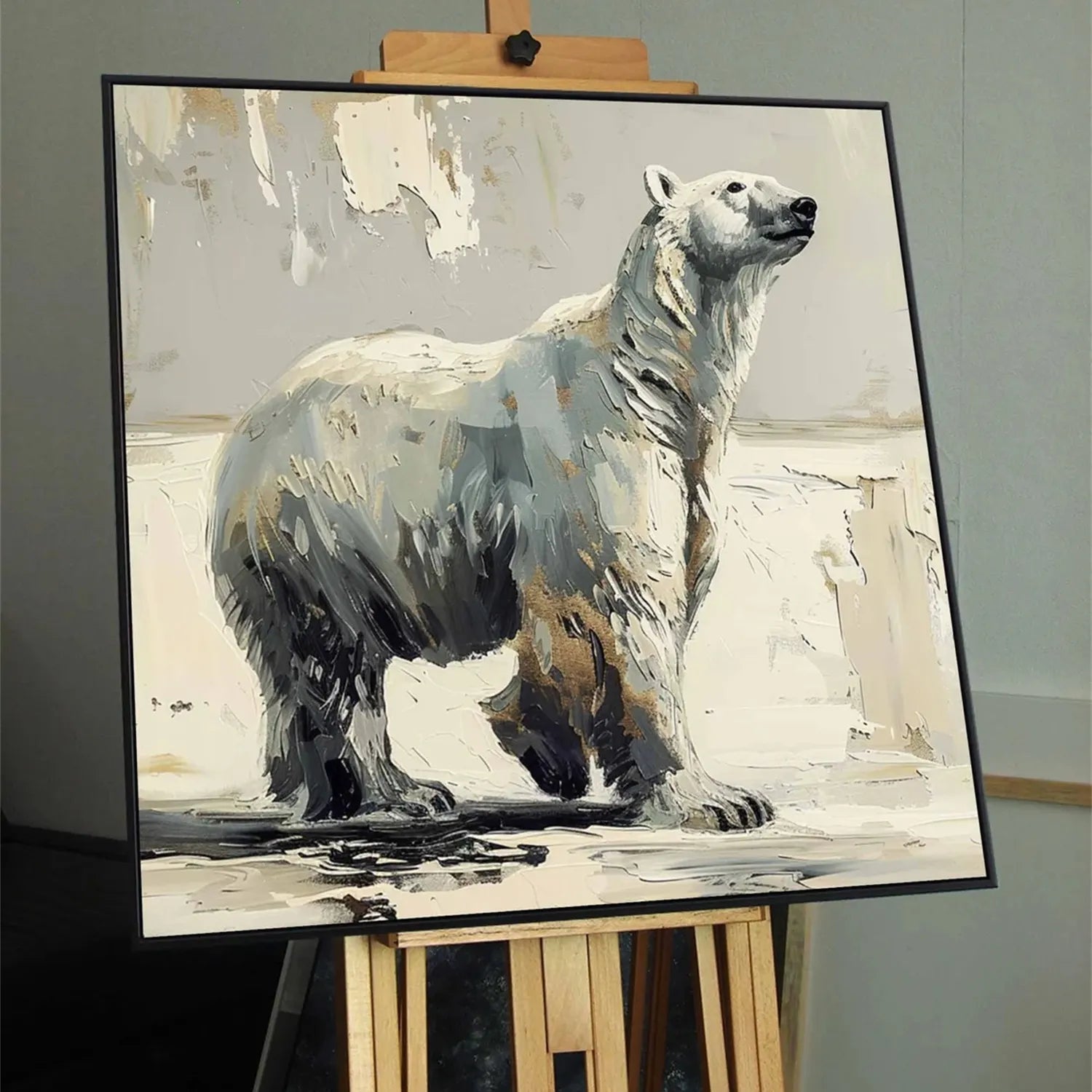 Animal Art Painting #AP087 - Handmade Wildlife Canvas Art for Home & Office Decor | Perfect for Living Room, Bedroom, and Gift Giving
