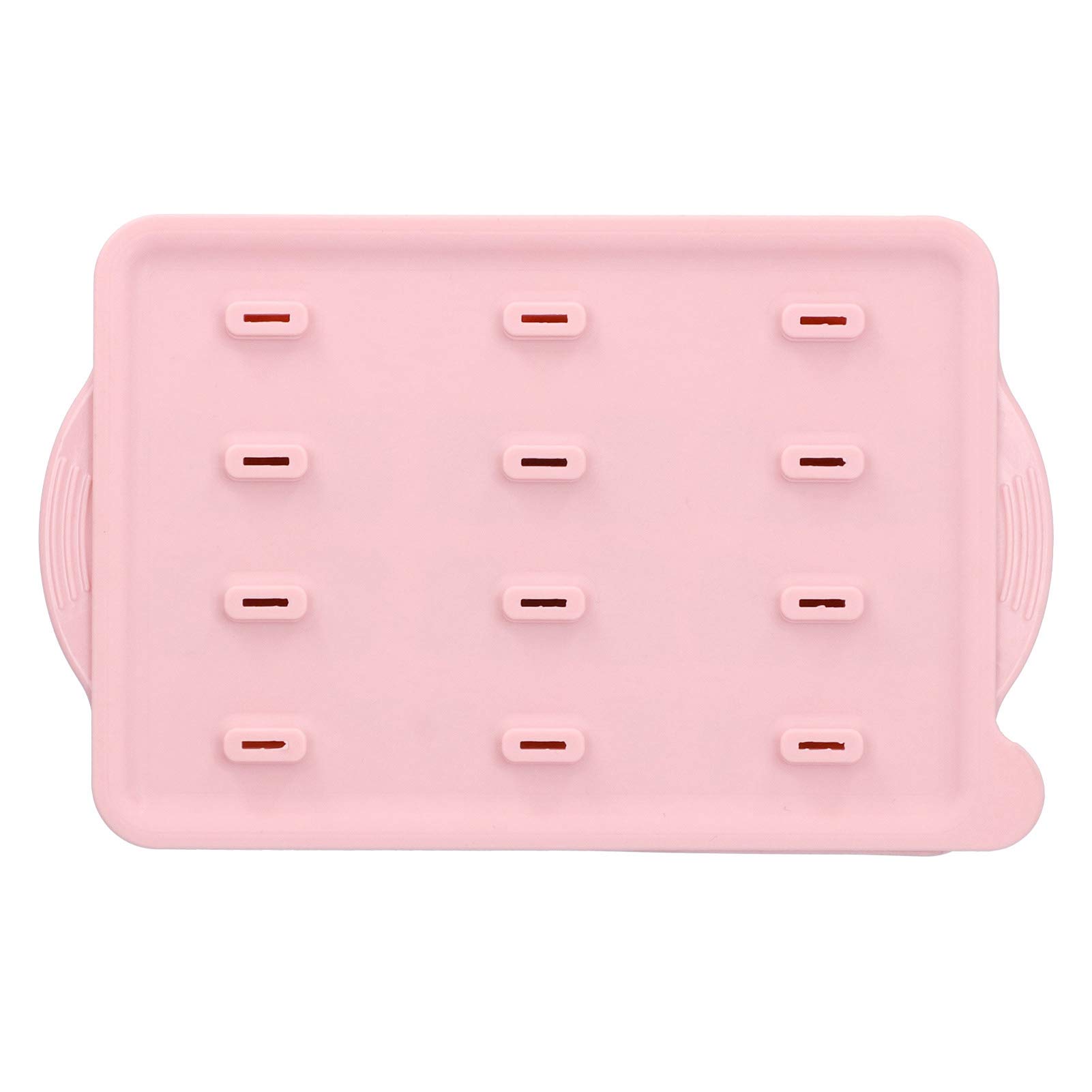 Premium Silicone Ice Cream Mold Set - 50 Popsicle Sticks Included, Non-Stick & Heat Resistant for Homemade Ice Bars, Easy to Clean & Durable for Home, Office & Bar Use (Pink) - Perfect for Summer Treats, Parties & DIY Desserts