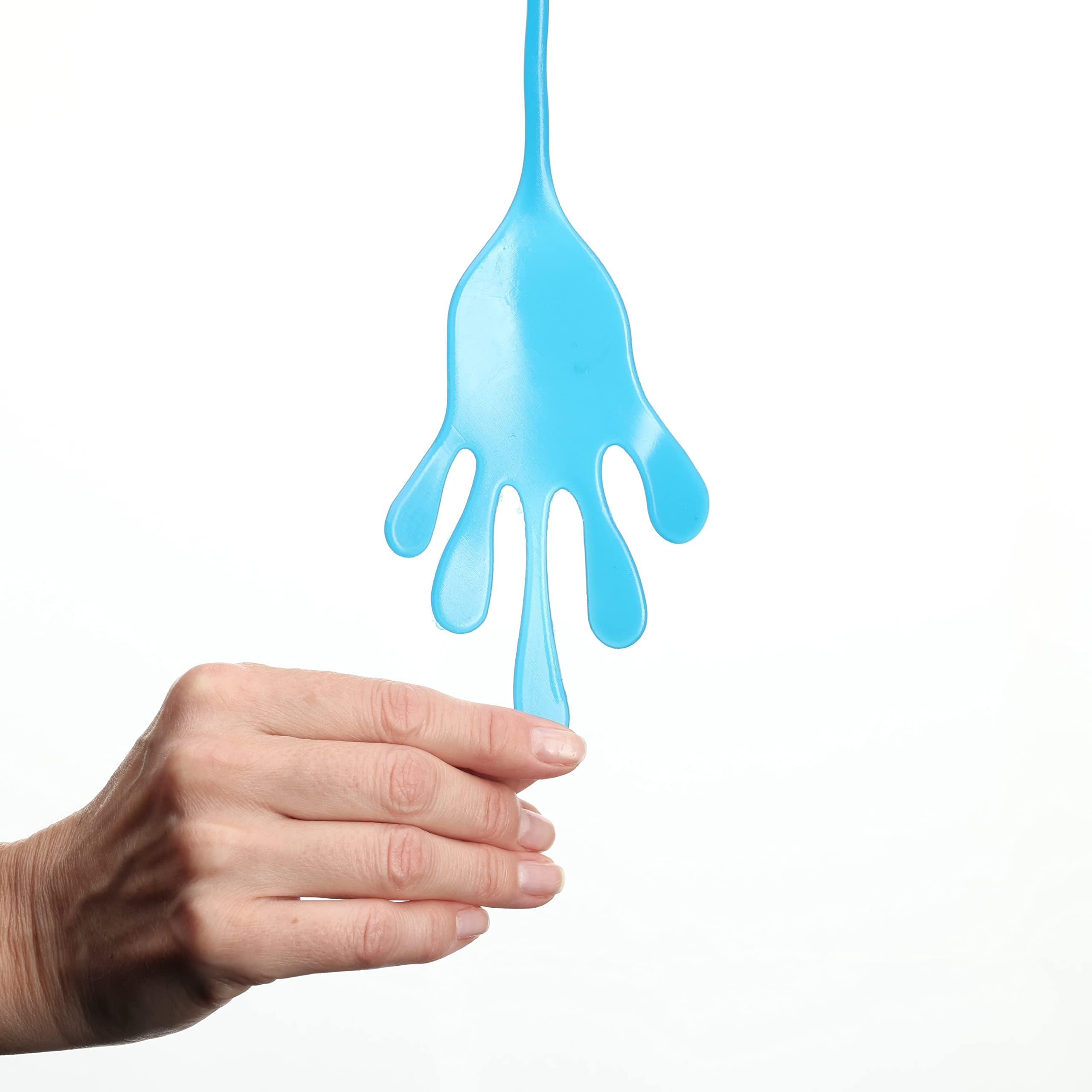 Sticky Hands for Kids - 6 Pack Giant Stretchy Slappy Hand Toys - Sensory & Stress Relief Fidget Toys - Fun Party Favors & Goodie Bag Fillers - Perfect for Birthday Parties, Classroom Rewards and Outdoor Play