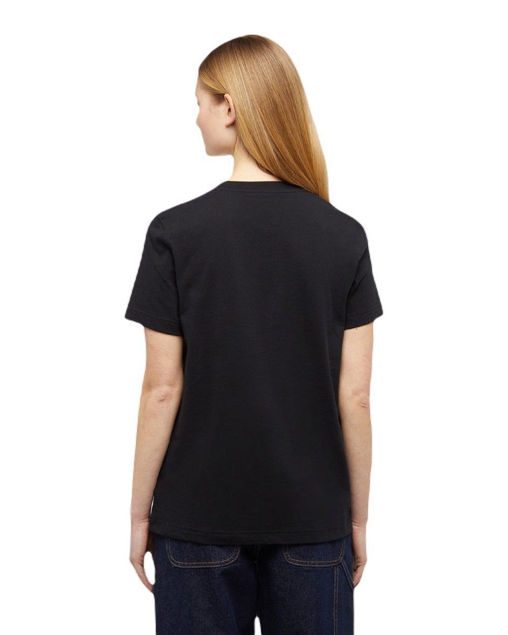 Dickies Women's Tricolor Logo T-Shirt - Comfortable Cotton Tee for Casual Wear, Work & Everyday Outfits