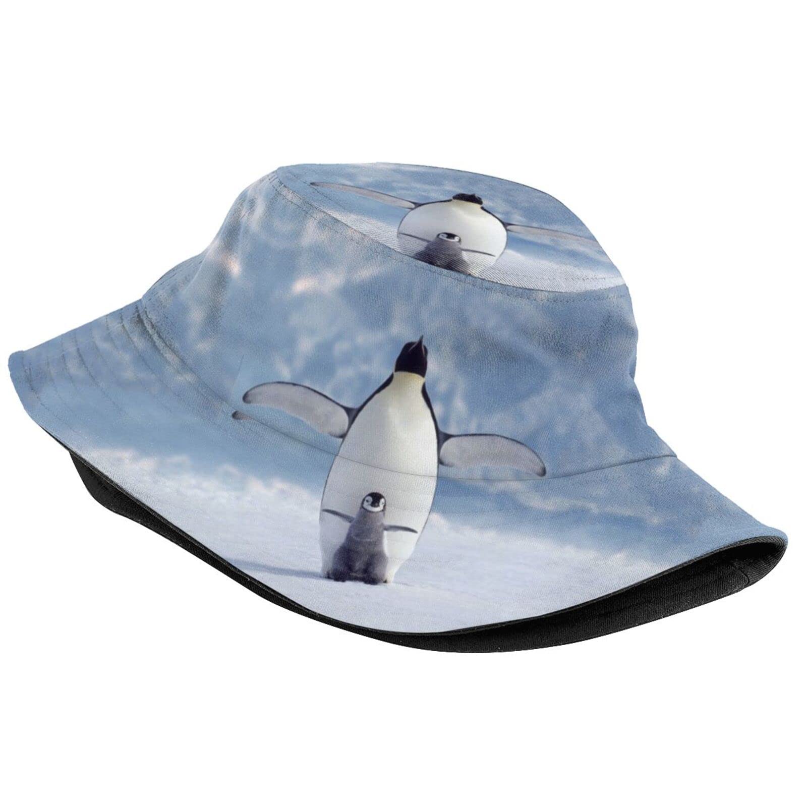 Stylish Penguin Bucket Hat - Cute Animal Print Sun Hat for Boys & Girls - Perfect for Fishing, Picnics, Beach Outings & Summer Travel