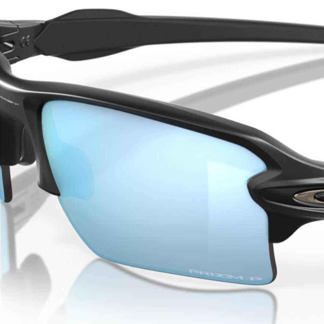 Oakley Flak 2.0 XL Sunglasses Matte Black Frame with Prizm Deep Water Polarized Lenses - 0OO9188 918858 - Perfect for Water Sports, Fishing & Outdoor Activities