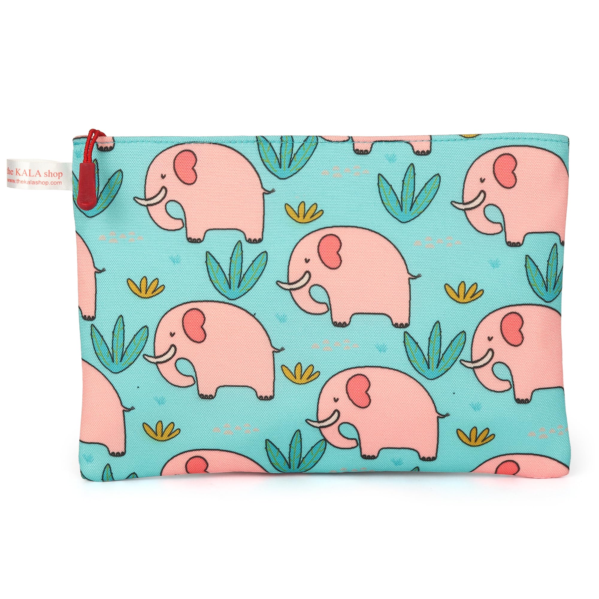 Stylish Elephant Print Travel Pouch for Women, Men & Kids - Waterproof Storage Bag for Makeup, Toiletries & Accessories | Perfect for Vacation, Gym & Daily Use