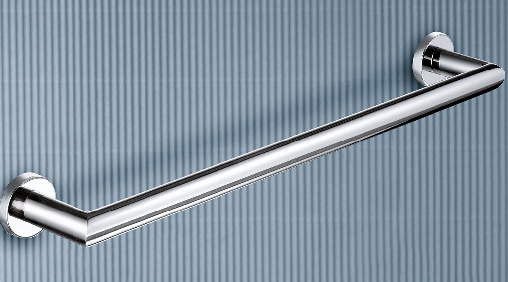 Gedy 5121-45-13 Chrome Towel Holder - 18 Inch Bathroom Towel Rack, 1.08