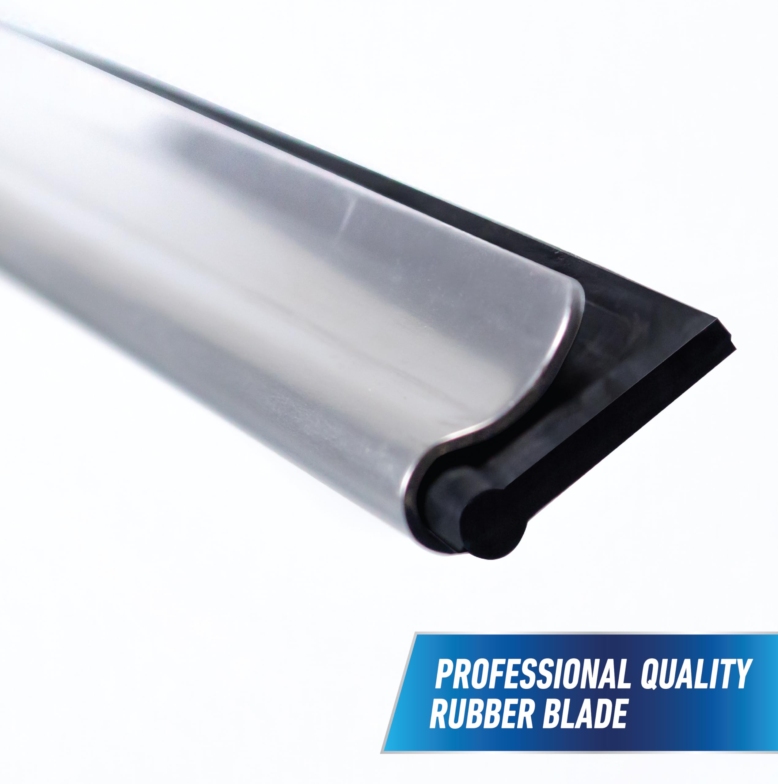 Unger 10” Squeegee & Scrubber - Window Cleaning Tool with Microfiber Sleeve for Home & Office Use