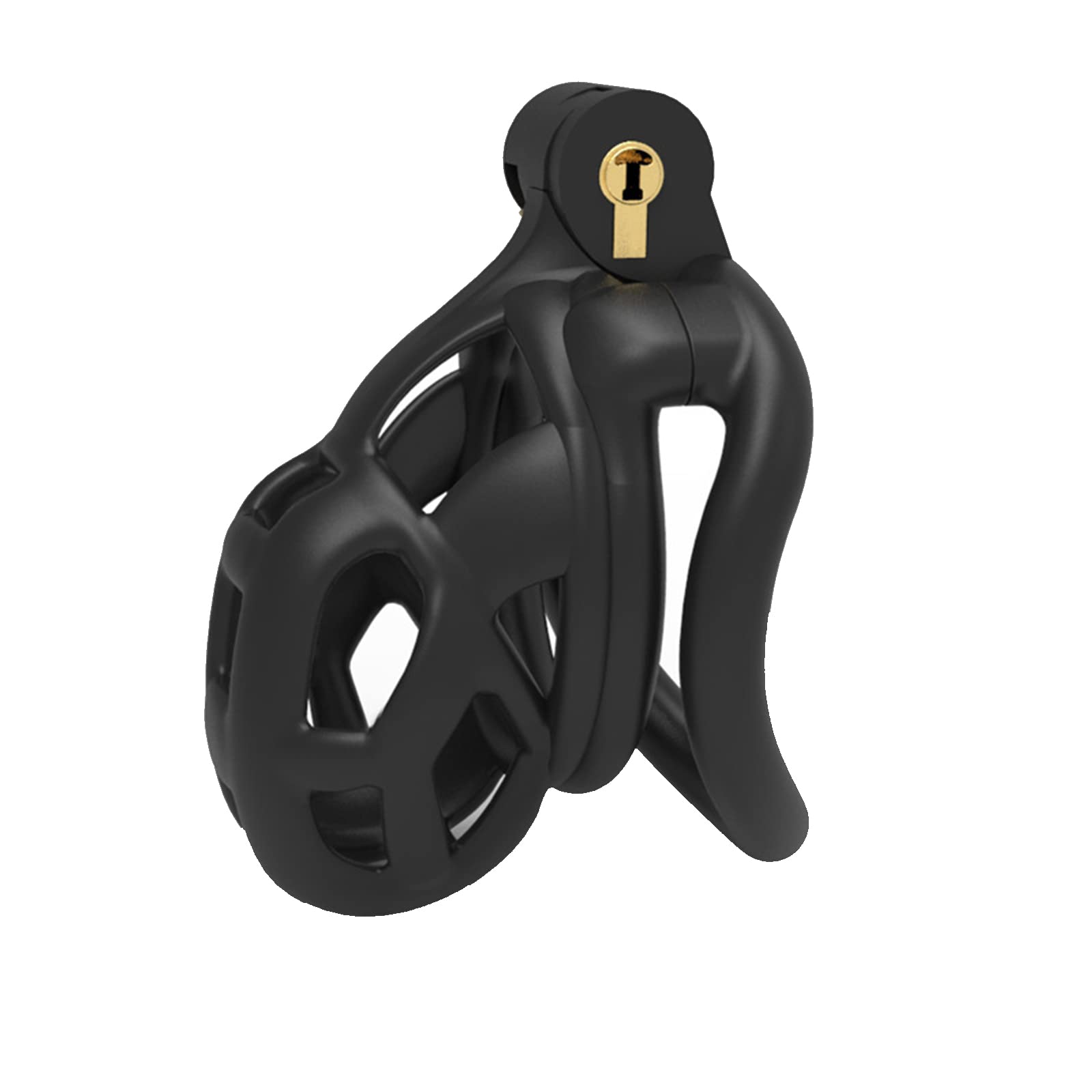 Cobra 2.0 Resin Cock Cage Chastity Device - 4 Ring Sizes for Comfortable Fit - Nano Size Male Chastity Device for Penis Training & Locktober - Perfect for BDSM, Couples Play & Long-Term Wear