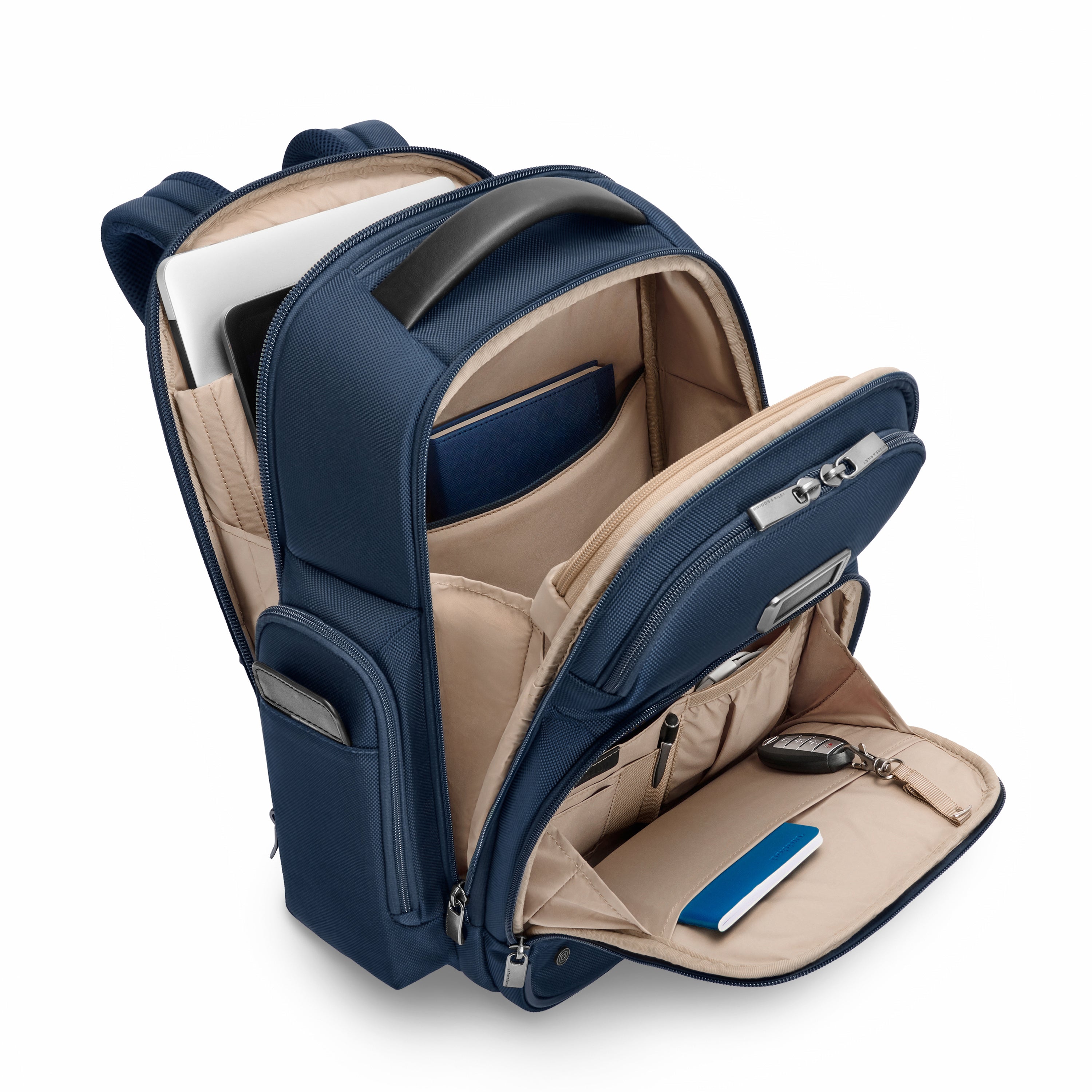Briggs & Riley @work 2.0 Medium Cargo Backpack - Durable Laptop Backpack for Work & Travel - Water-Resistant Business Backpack with Multiple Pockets - Perfect for Commuting, Office & Business Trips