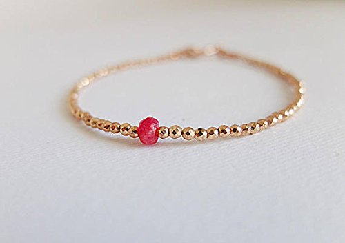 Slender Gold Rose Hematite Seed Beads - 2/3mm Single Bead for Stacking Bracelets | Minimalist Rose Gold & Red Agate Jewelry for Women | Perfect for Layering, Daily Wear & Gift Giving