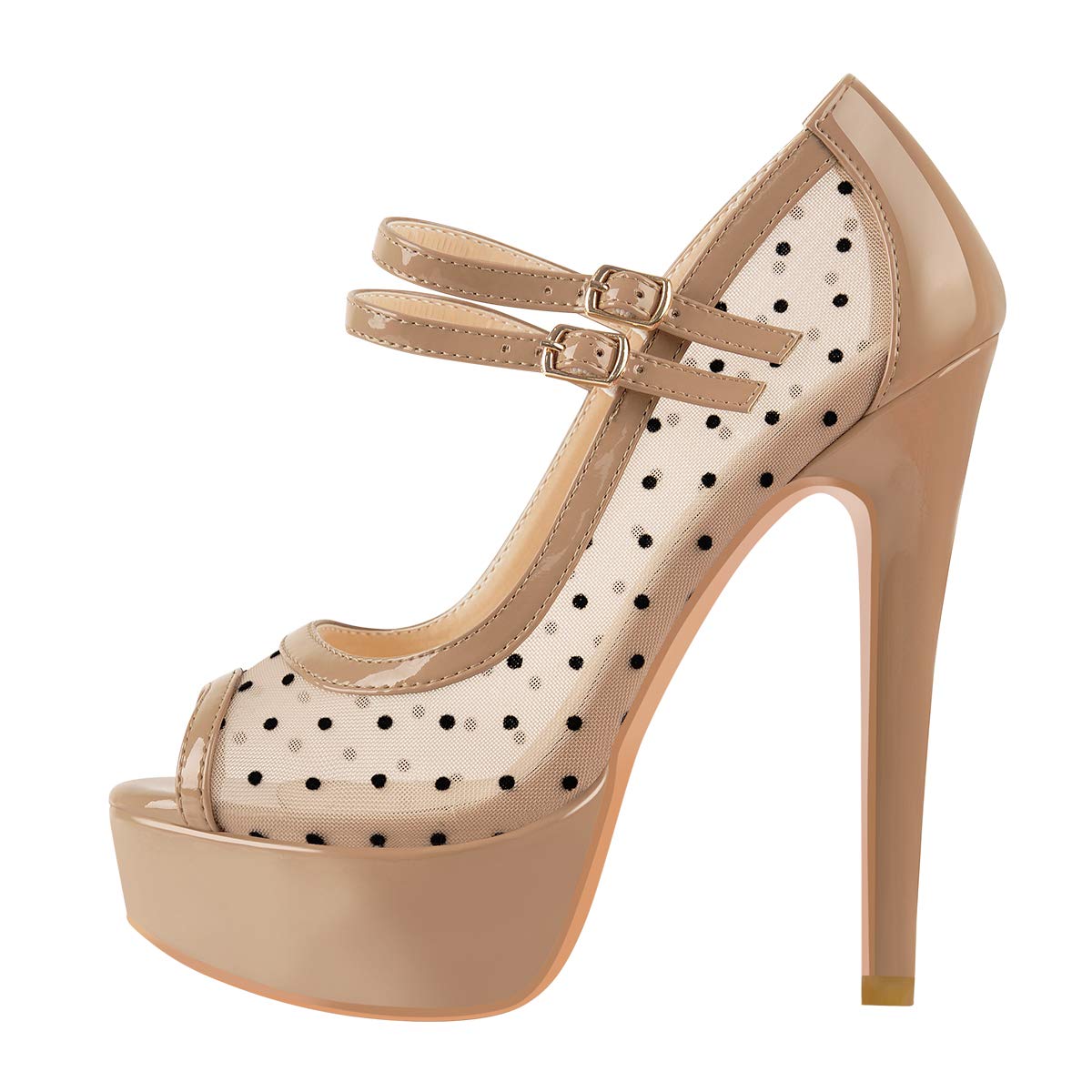 Only Maker Women's High Heel Platform Mary Jane Stilettos - Elegant Dress Shoes for Parties, Weddings & Office Wear