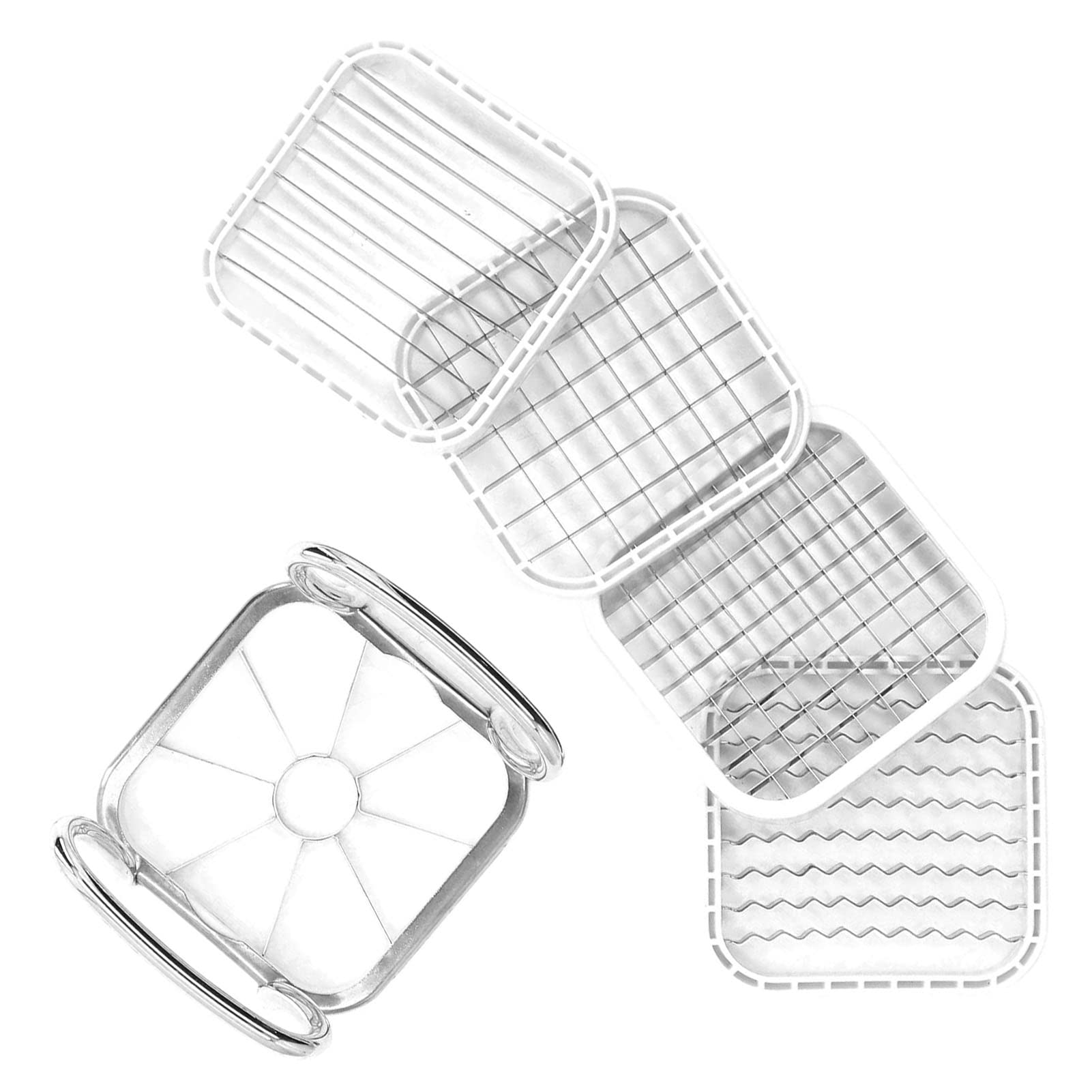 5-in-1 French Fry Cutter & Vegetable Slicer - Perfect for Potatoes, Pears, Onions | Multi-Purpose Kitchen Tool for Healthy Snacks, Meal Prep & Party Platters