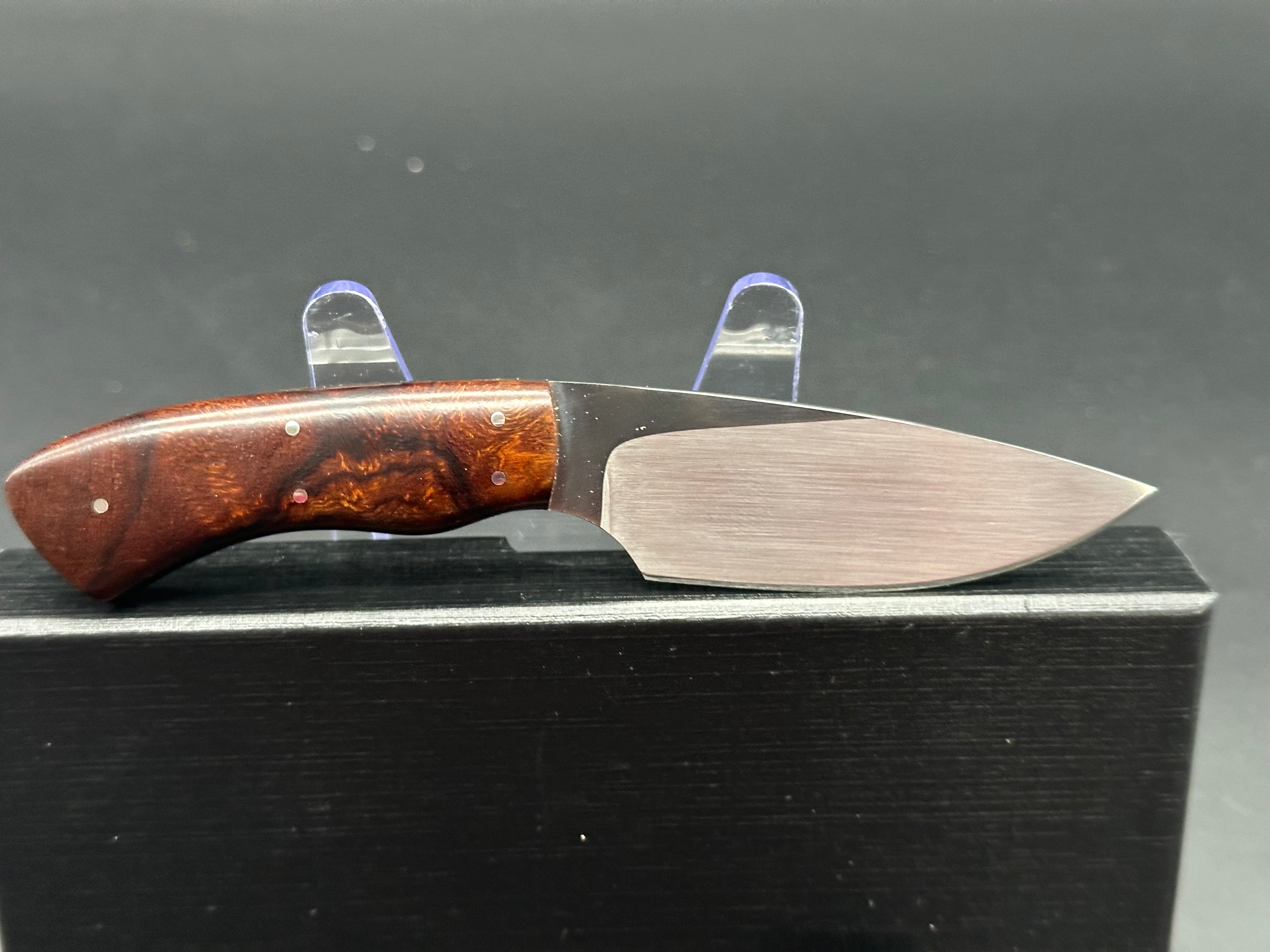Arno Bernard Gecko Folding Knife - Premium Walnut Handle & Alligator Sheath - Perfect for Outdoor Adventures, Camping, and Everyday Carry (EDC)