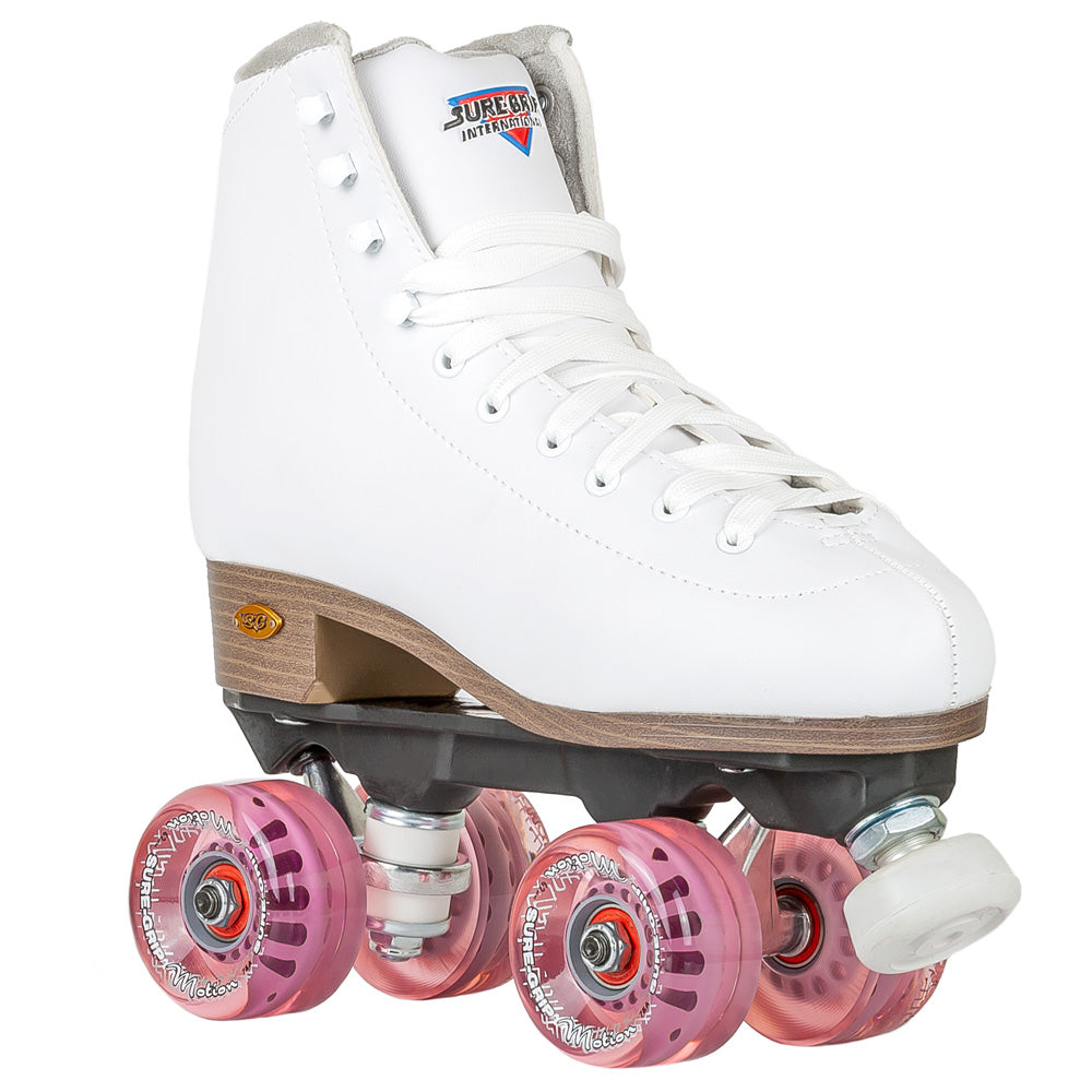 Sure Grip Fame Outdoor Roller Skates for Women & Men - Quad Skates with Outdoor Wheels for Street, Park & Trail Skating - Perfect for Fitness, Recreation & Roller Derby