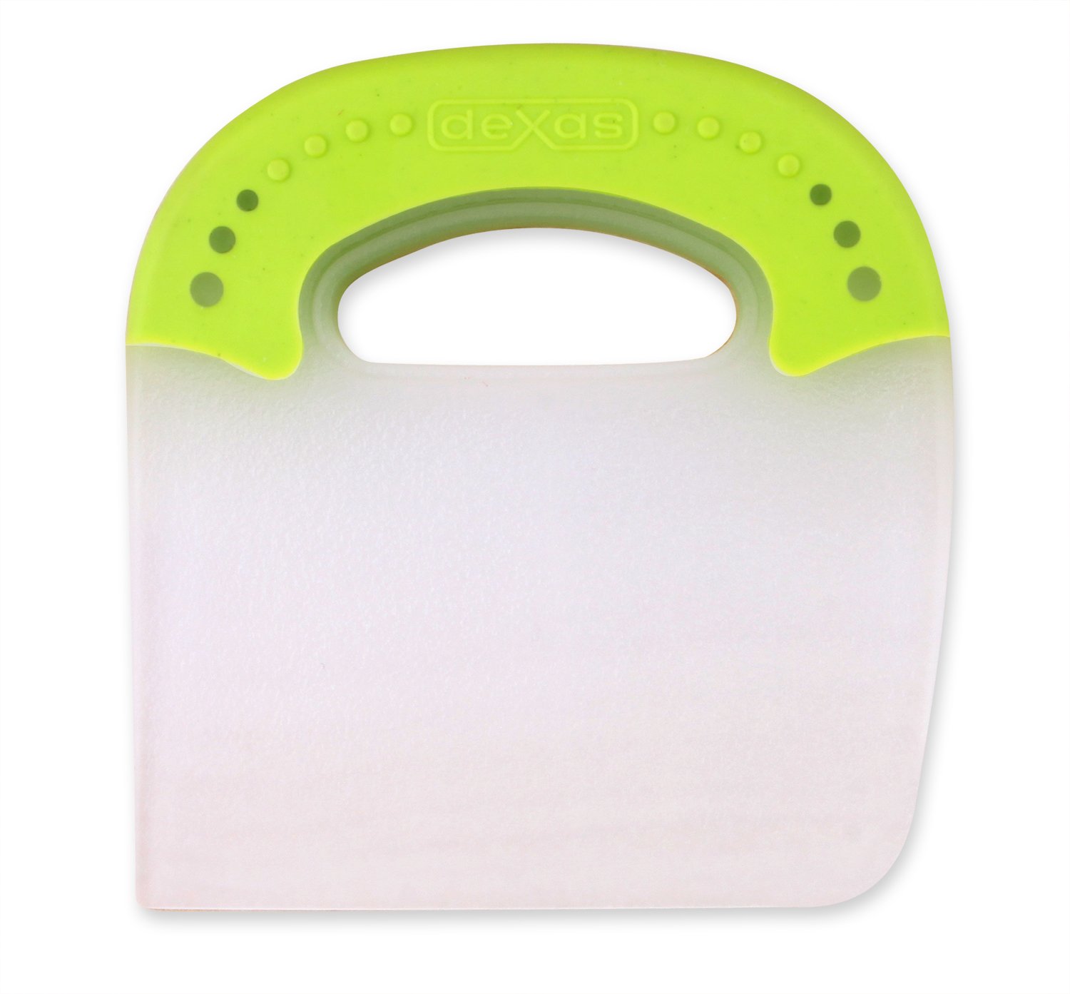 Dexas Jelli Plastic Chop & Scoop Pot & Pan Scraper - Green Kitchen Utensil for Cooking, Baking & Food Prep - Perfect for Non-Stick Cookware & Easy Cleaning