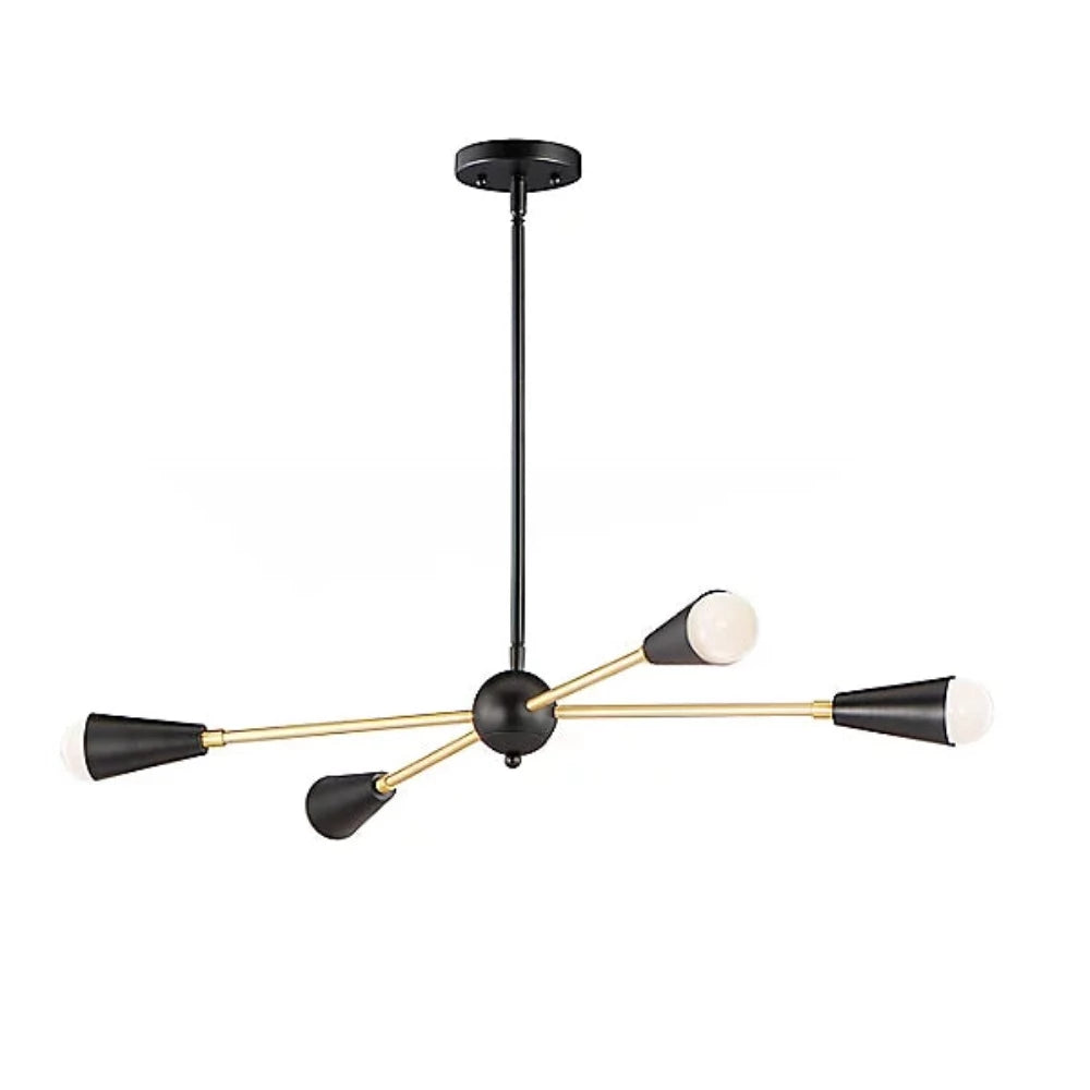 Blair Sputnik Chandelier - Modern 8-Light Ceiling Fixture with Crystal Accents for Dining Room, Living Room & Bedroom Lighting
