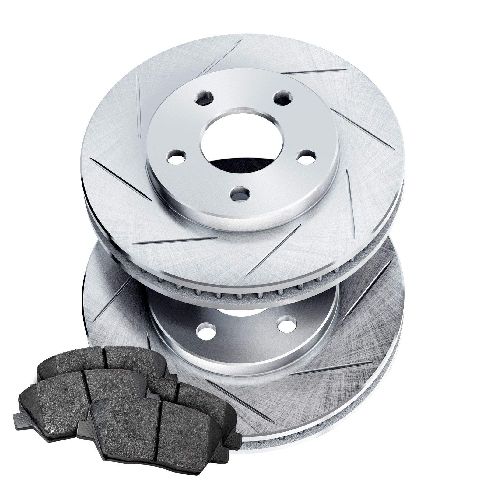 High-Performance PowerSport Front Brake Pads & Rotors Kit - Ceramic Brake System for 1977-1980 Nissan 810 | Durable Stopping Power for Street Racing & Daily Commuting