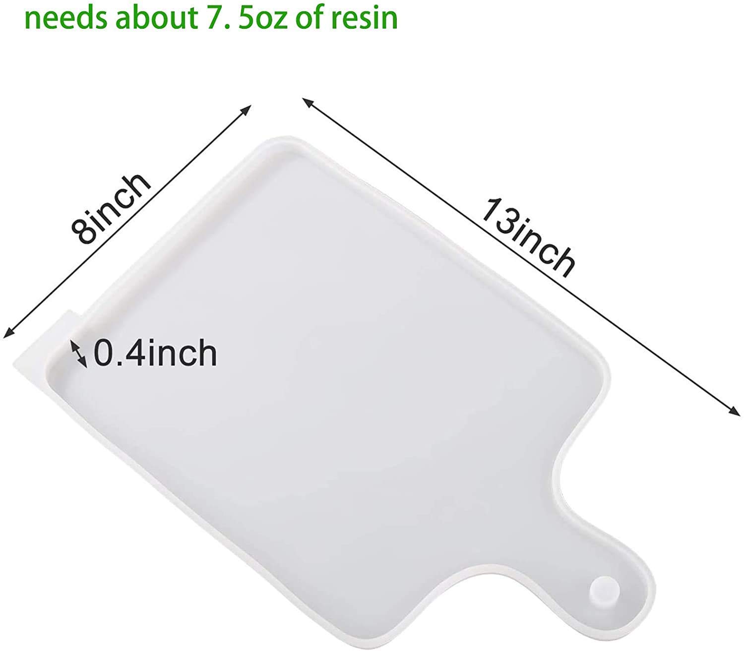1 PCS Silicone Resin Mold for Epoxy Resin Casting - DIY Serving Board & Tray with Sides - Perfect for Home Decor, Gift Making, and Craft Projects