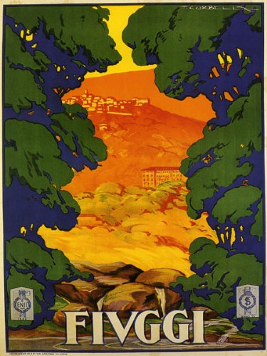Fiuggi Italy Travel Poster - 20