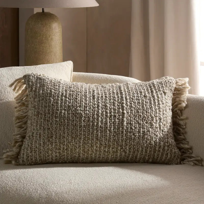 Jaipur Living Angora Mellah Lumbar Pillow - Soft Decorative Throw Pillow for Sofa, Bed, Couch - Perfect for Living Room, Bedroom & Home Decor