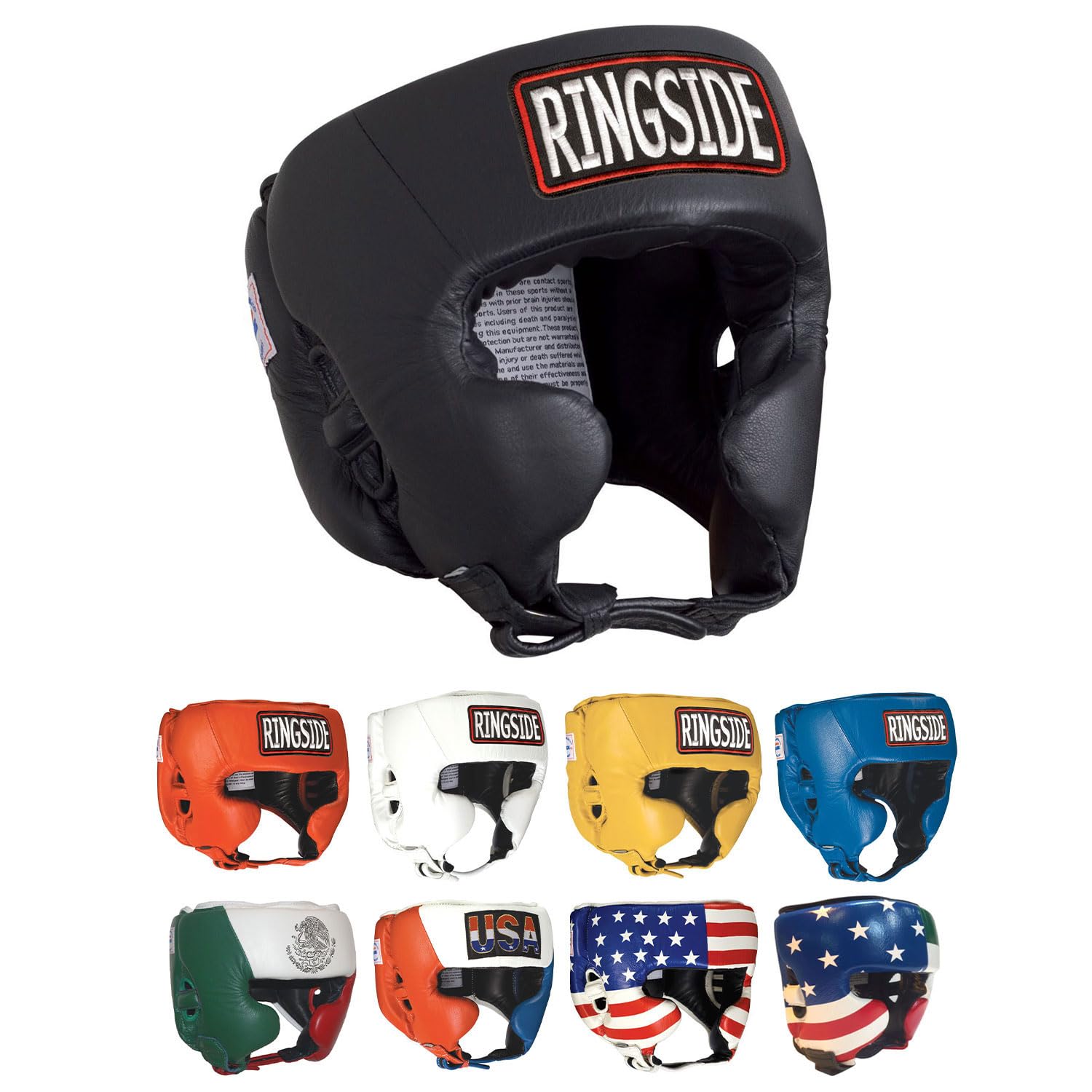 Ringside Competition Boxing Muay Thai MMA Sparring Headgear with Cheek Protection - Premium Training Headgear for Boxing, Kickboxing & MMA Fighters - Ideal for Sparring Sessions, Competition Prep & Martial Arts Training