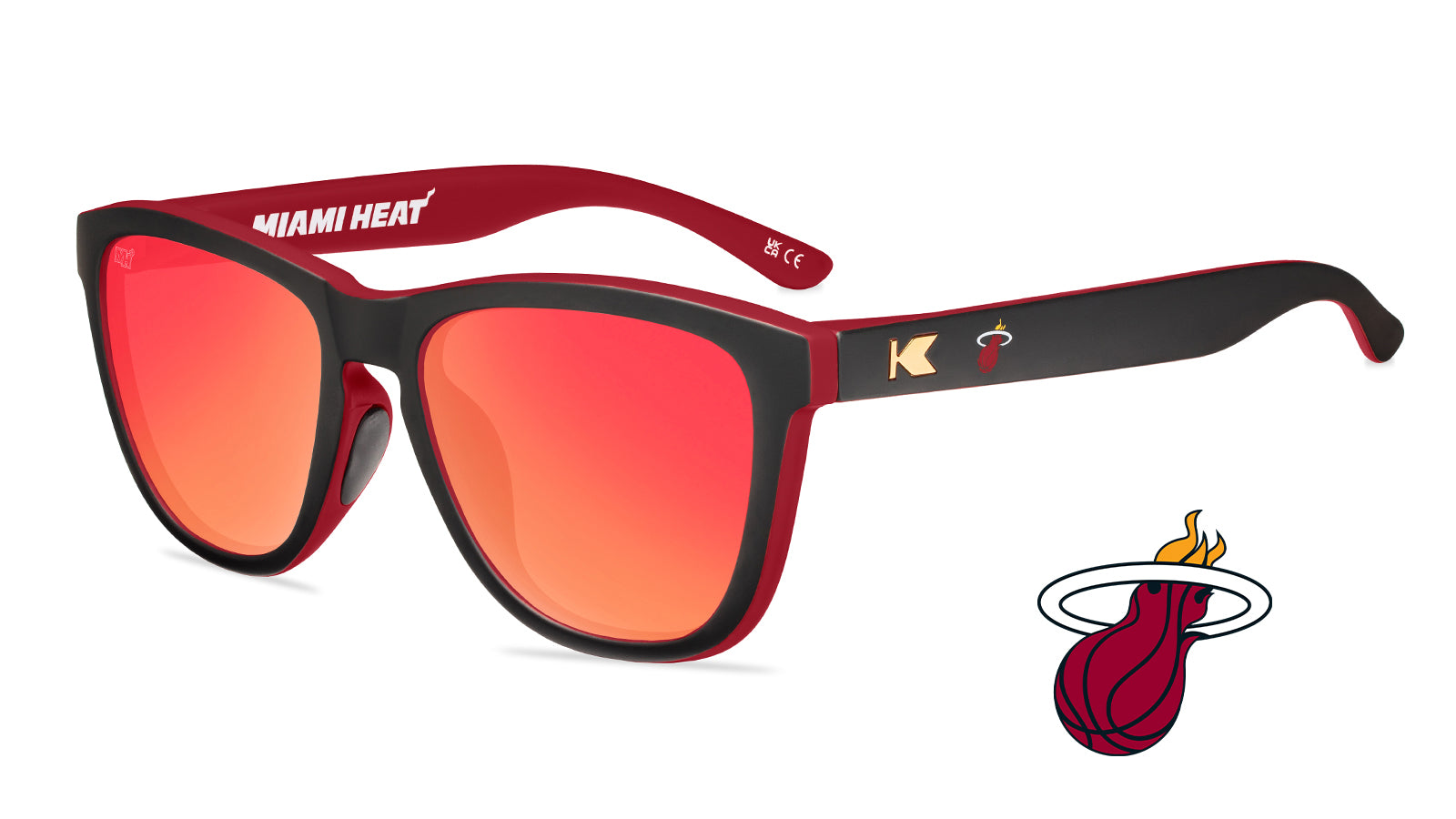 Miami Heat NBA Official Licensed Sunglasses for Men & Women – UV Protection, Stylish Sports & Outdoor Shades for Basketball Fans