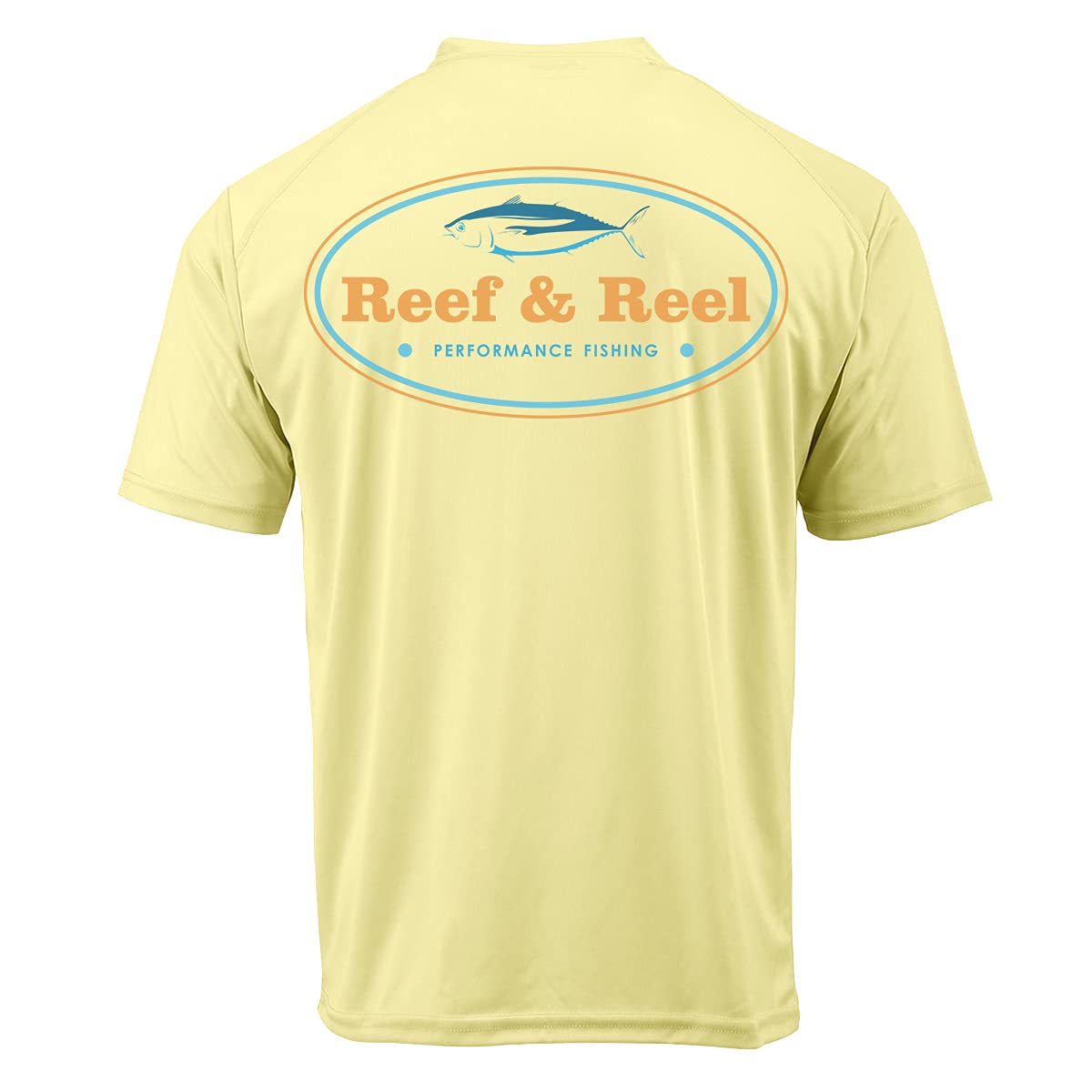 Reef & Reel Tuna Men's Quick-Dry UPF 50+ Fishing Shirt - Lightweight Sun Protection for Outdoor Activities, Boating & Beach Wear