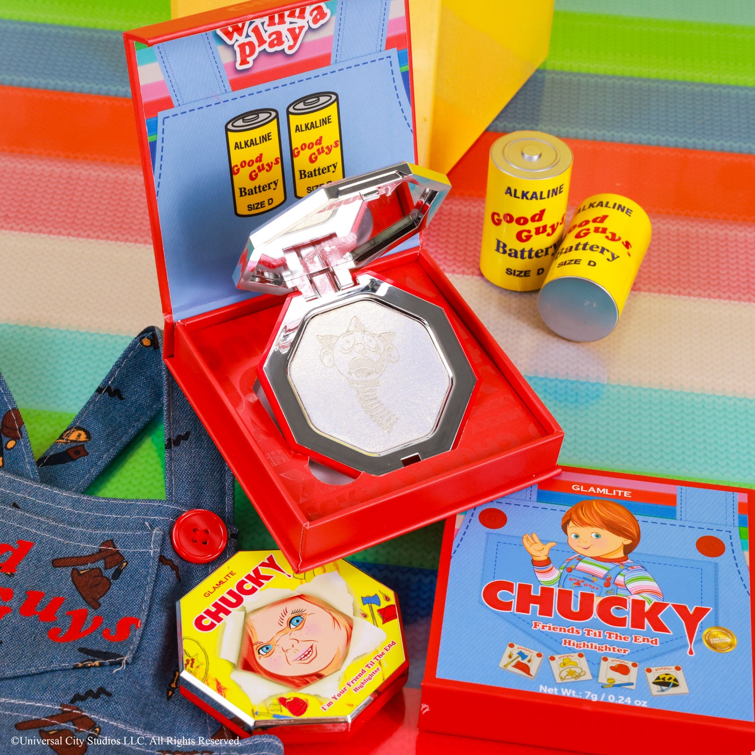 Chucky Friends Til the End Highlighter Marker - Fun Novelty Office & School Supplies for Horror Fans, Halloween Party Favors & Gift Ideas
